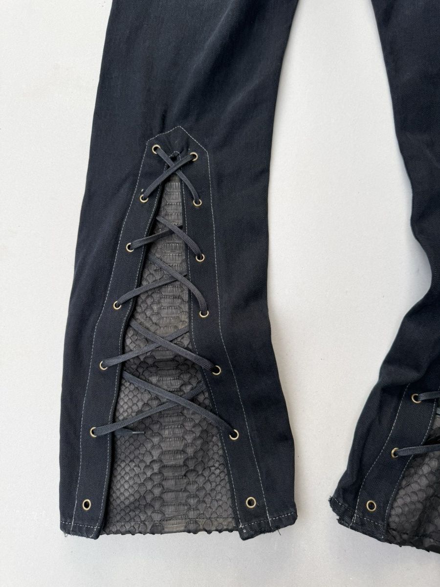 Vanquish lace up flare jeans Size US 32 / EU 48 - 6 Thumbnail