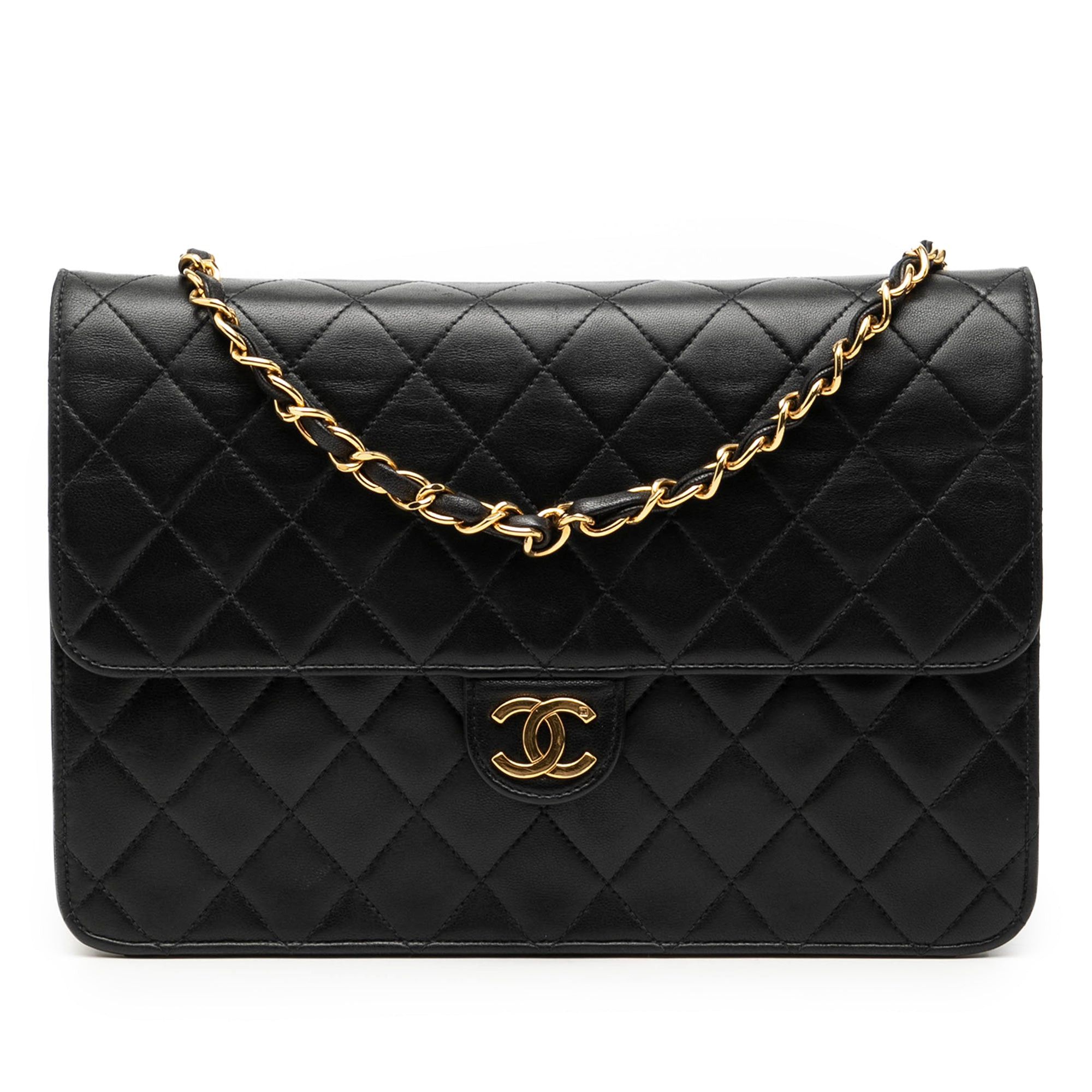 Medium CC Quilted Lambskin Single Flap