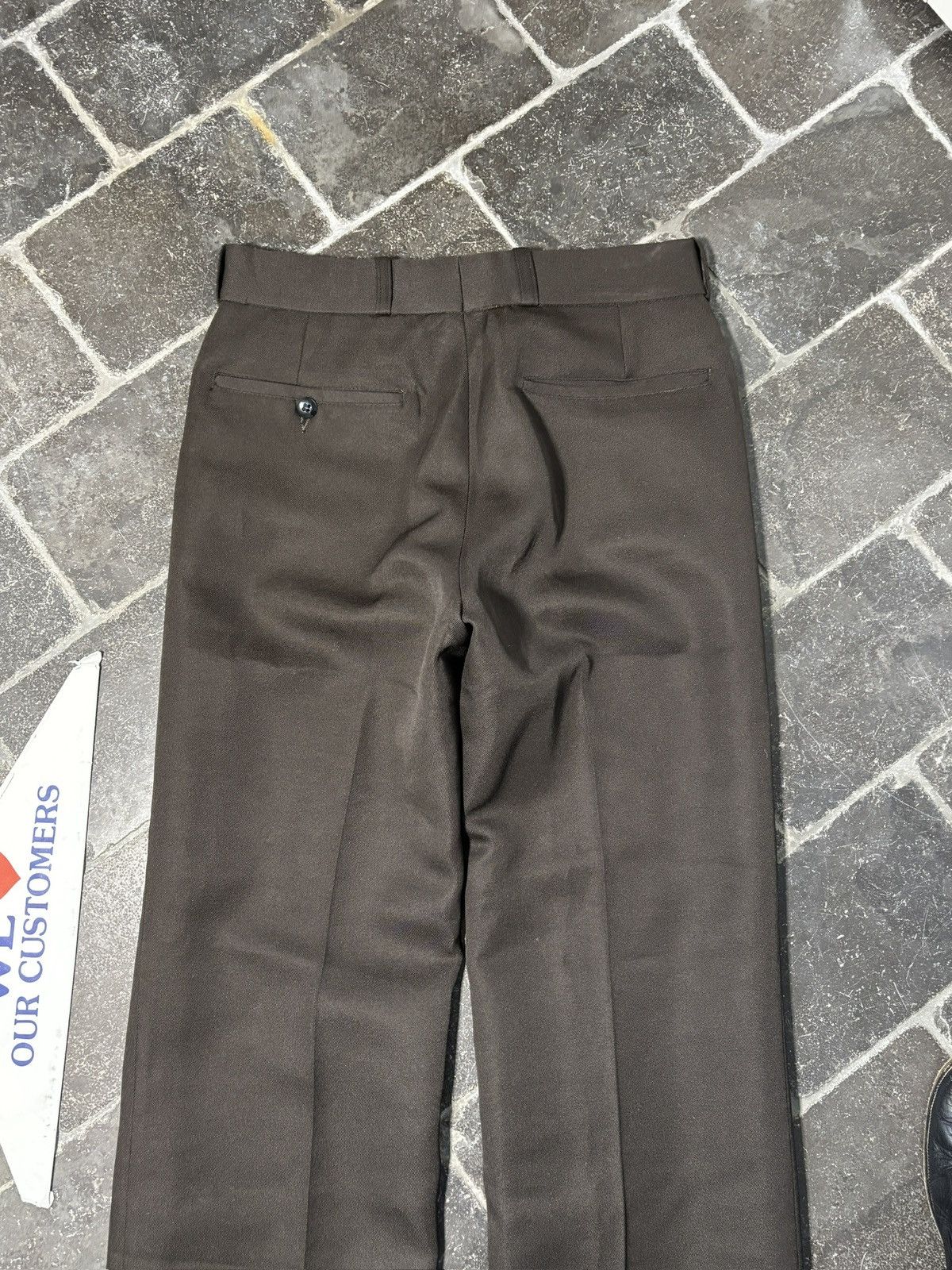 Vintage True Vintage Trousers Dark Brown Polyester 1960s 1970s 30x32 Size 34R - 5 Thumbnail