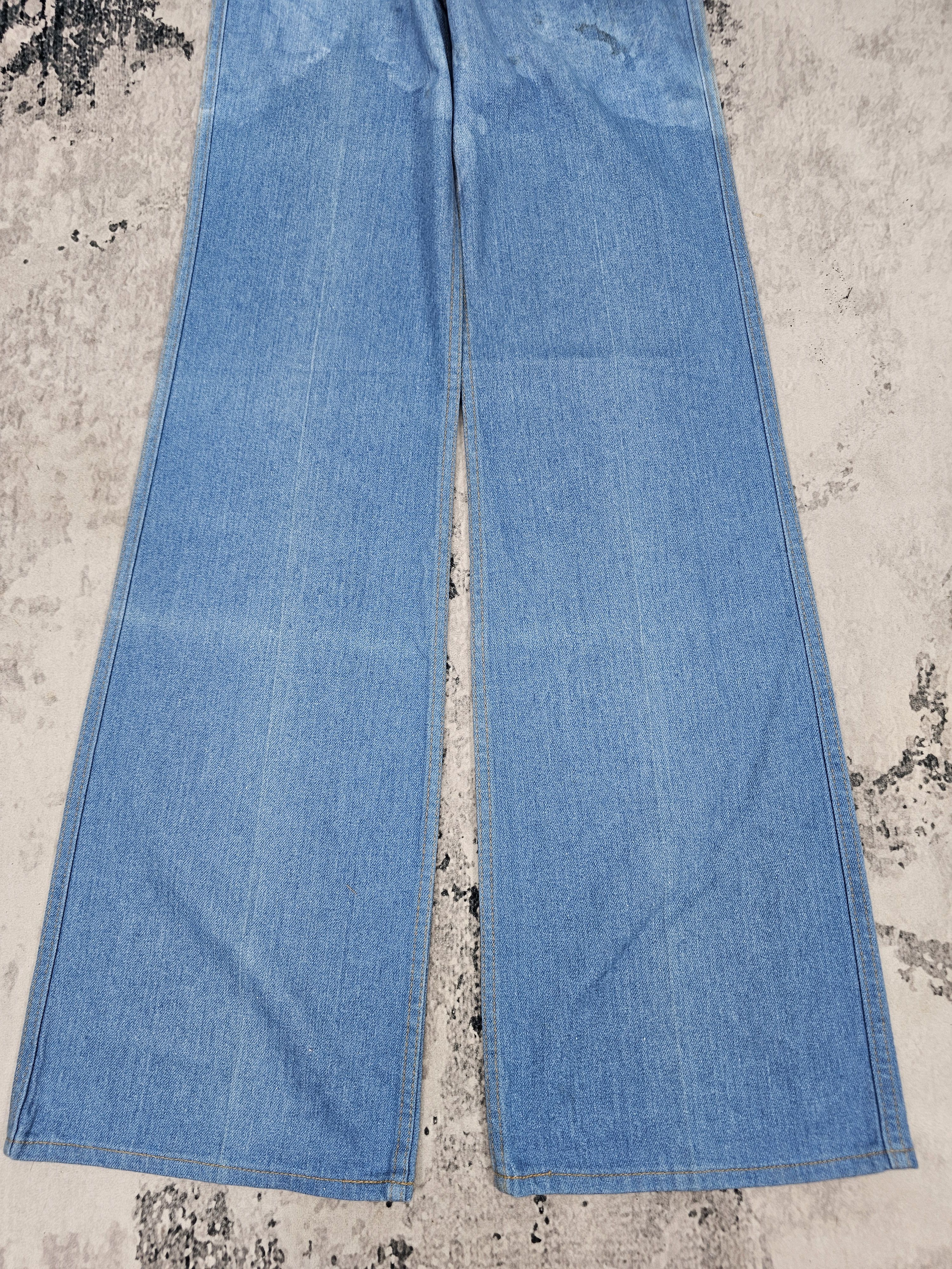 Levi's Vintage Clothing Vtg 70's LEVIS Boot Cut Flare Bleach Jeans Made In USA L0553 Size US 28 / EU 44 - 4 Thumbnail
