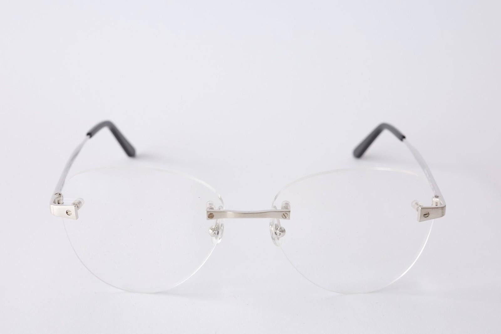 Cartier New Cartier optical eyeglasses CT0338O 002 silver Santos Size ONE SIZE - 2 Thumbnail