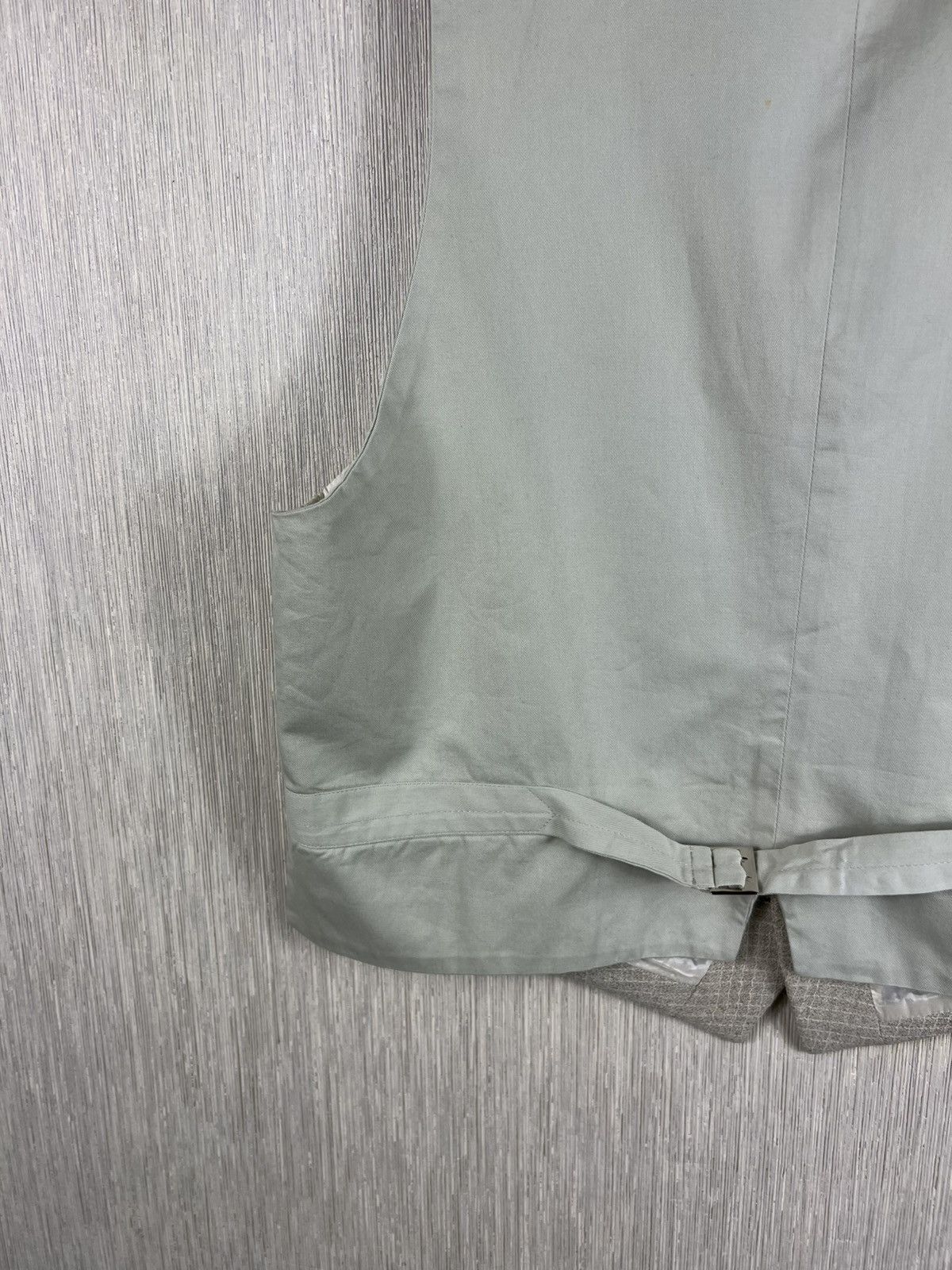Emporio Armani Vintage 90s Emporio Armani archival linen suit vest Size 48R - 14 Thumbnail
