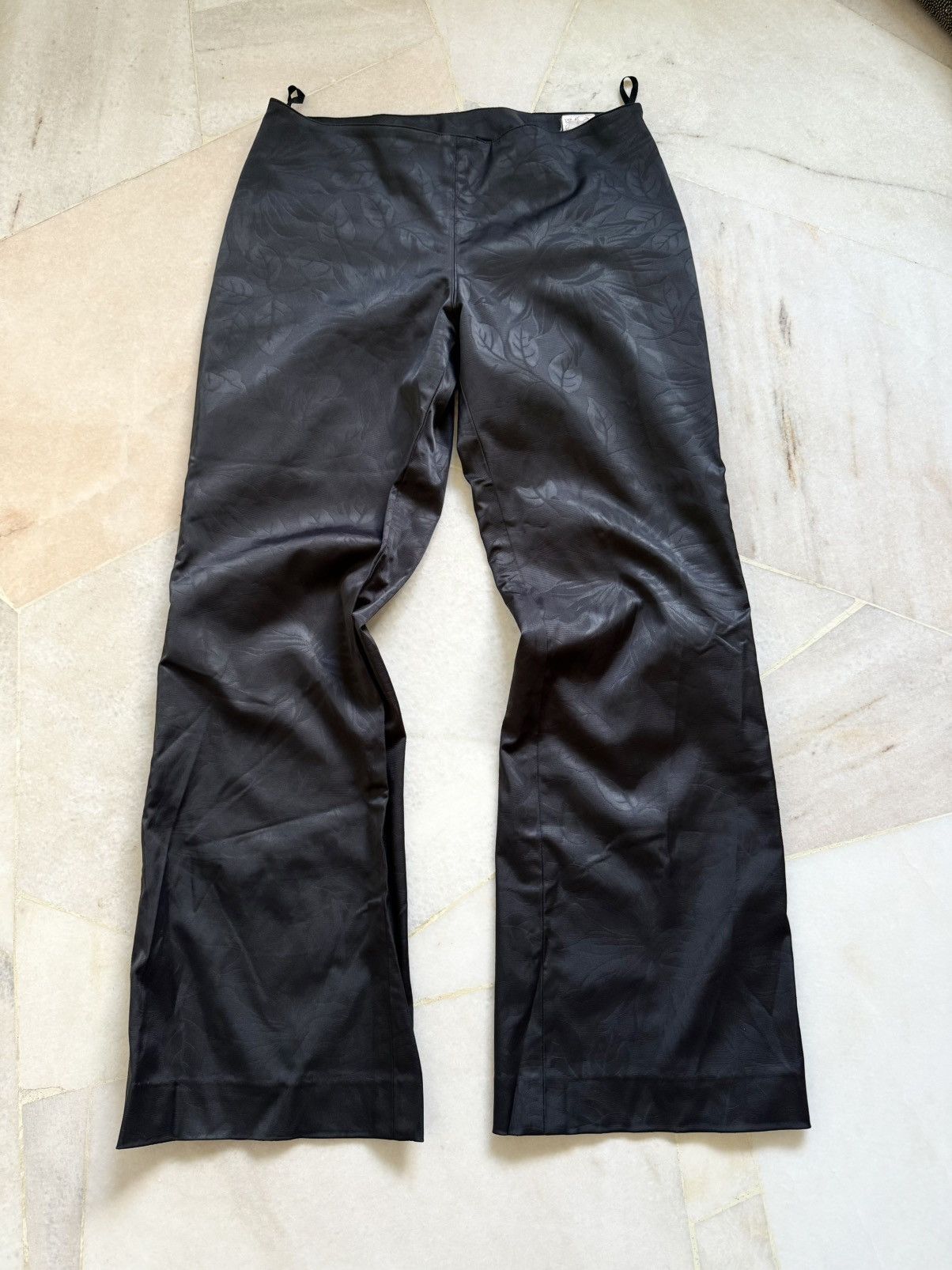 Jean Paul Gaultier Vintage rare Jean Paul gaultier Flower motive waxed pants Size 28" / US 6 / IT 42 - 7 Thumbnail