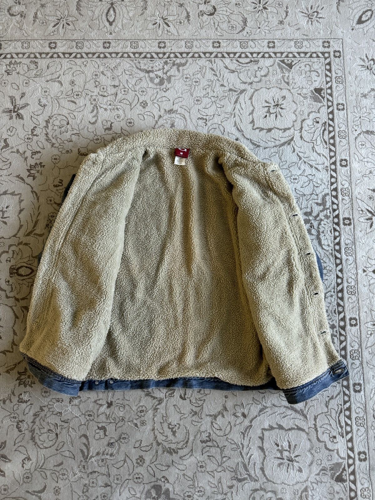 Oakley Vintage 90s Oakley Denim Sherpa Jacket Streetwear Size US M / EU 48-50 / 2 - 9 Thumbnail