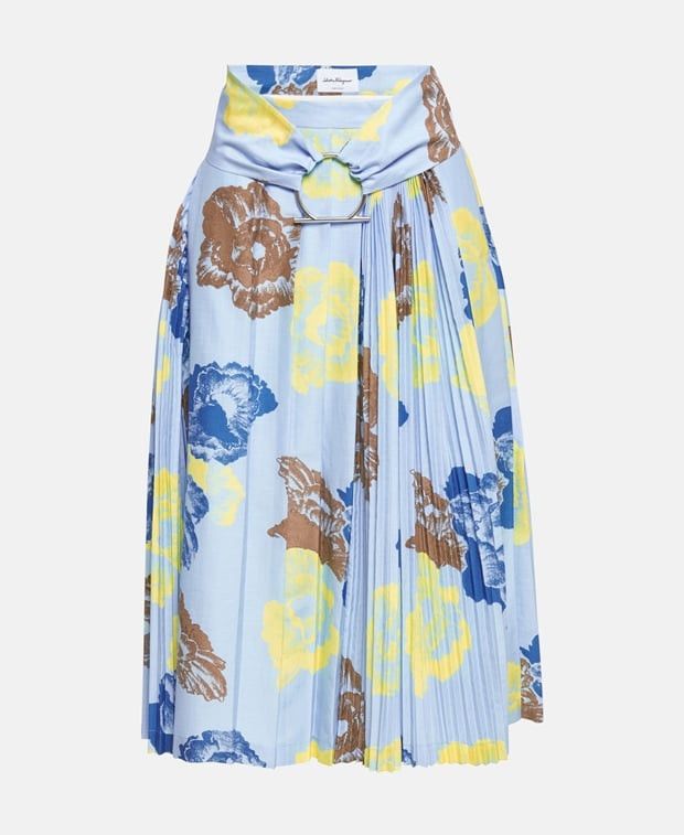 Salvatore Ferragamo pleated skirt Size 40" / US 18 - 1 Preview