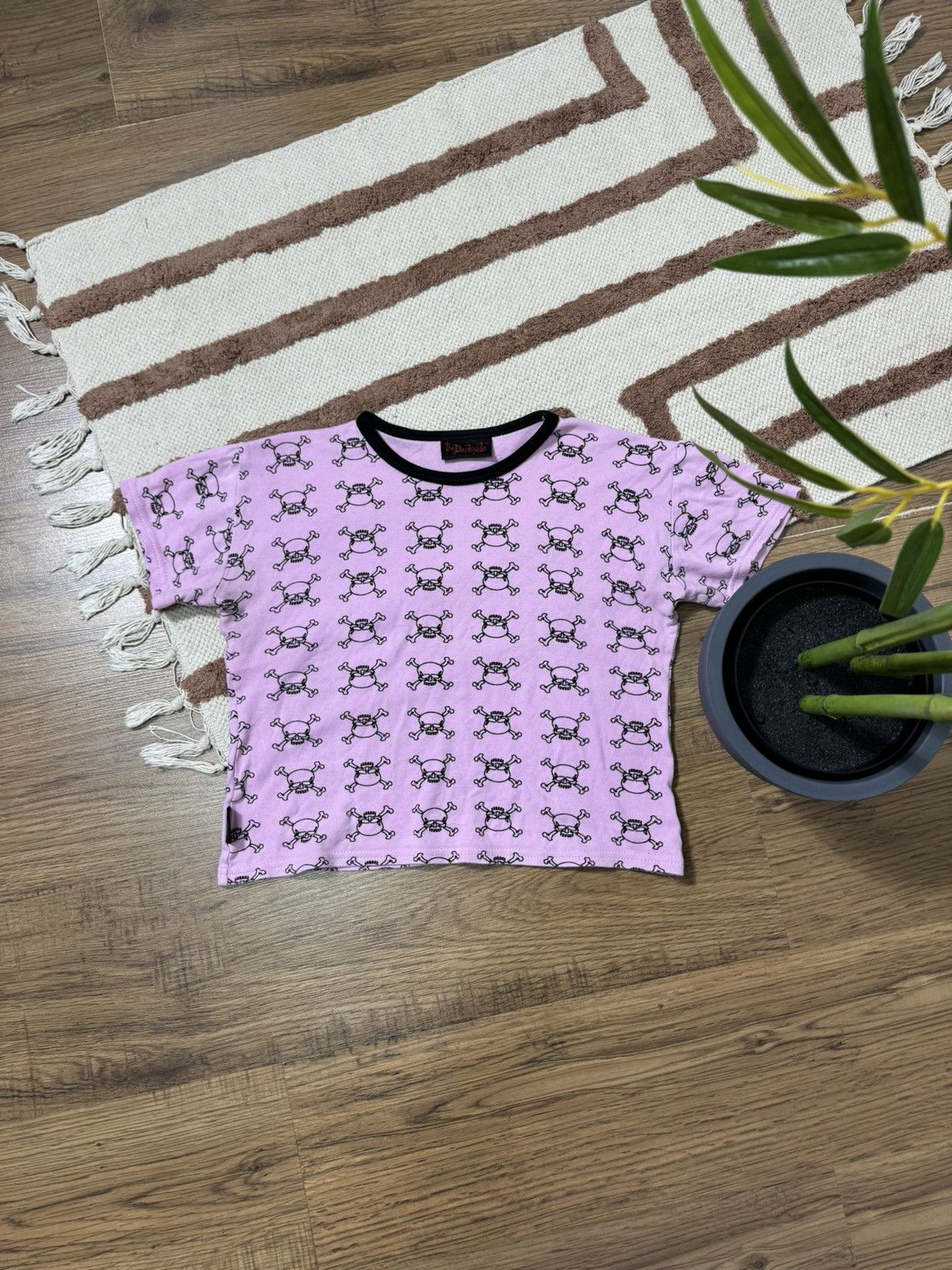 Vintage DARKSIDE SCULL MONOGRAM CROPPED TEE Size M / US 6-8 / IT 42-44 - 1 Thumbnail
