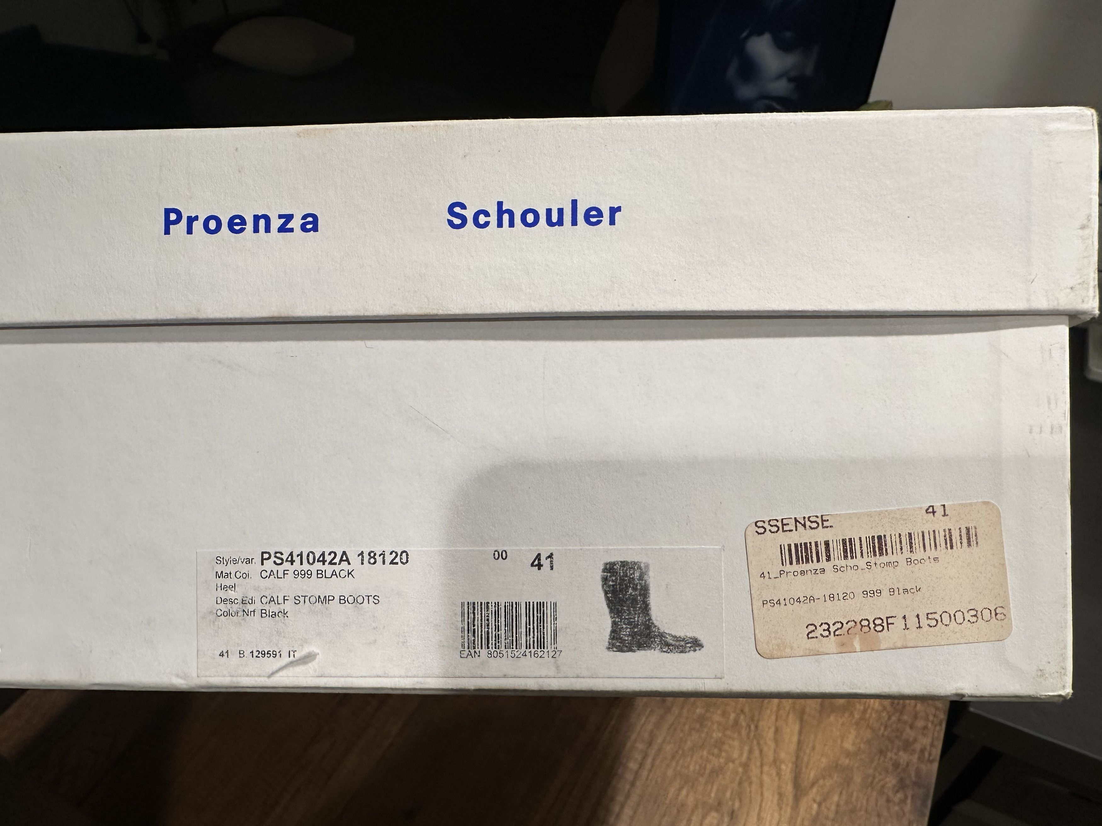 Proenza Schouler Proenza Schouler Black Leather Knee High Stomp Boots Size US 11 / IT 41 - 9 Thumbnail