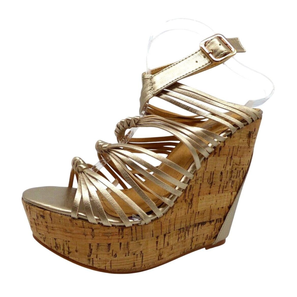 Other Relent Agneta Cork Wedge Sandals, US 7-1/2; Gold Size US 7.5 / IT 37.5 - 1 Thumbnail