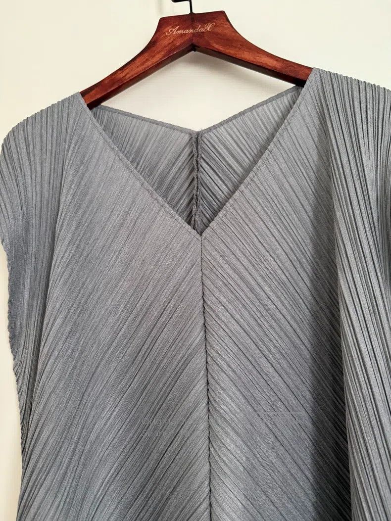Issey Miyake Issey Miyake Gray Dress Size XXL / US 16-18 / IT 52-54 - 3 Thumbnail