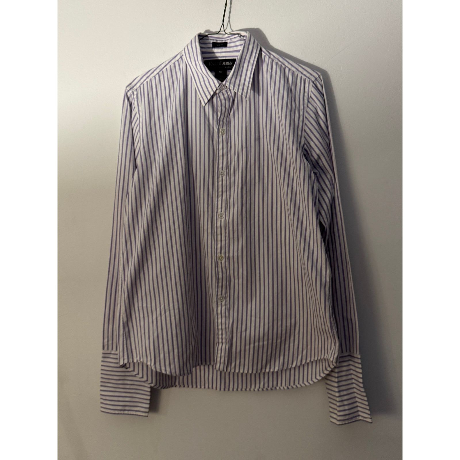 Ralph Lauren RALPH LAUREN COLLECTION SLIMFIT STRIPED STRETCH POPLIN SHIRT Size US M / EU 48-50 / 2 - 1 Thumbnail