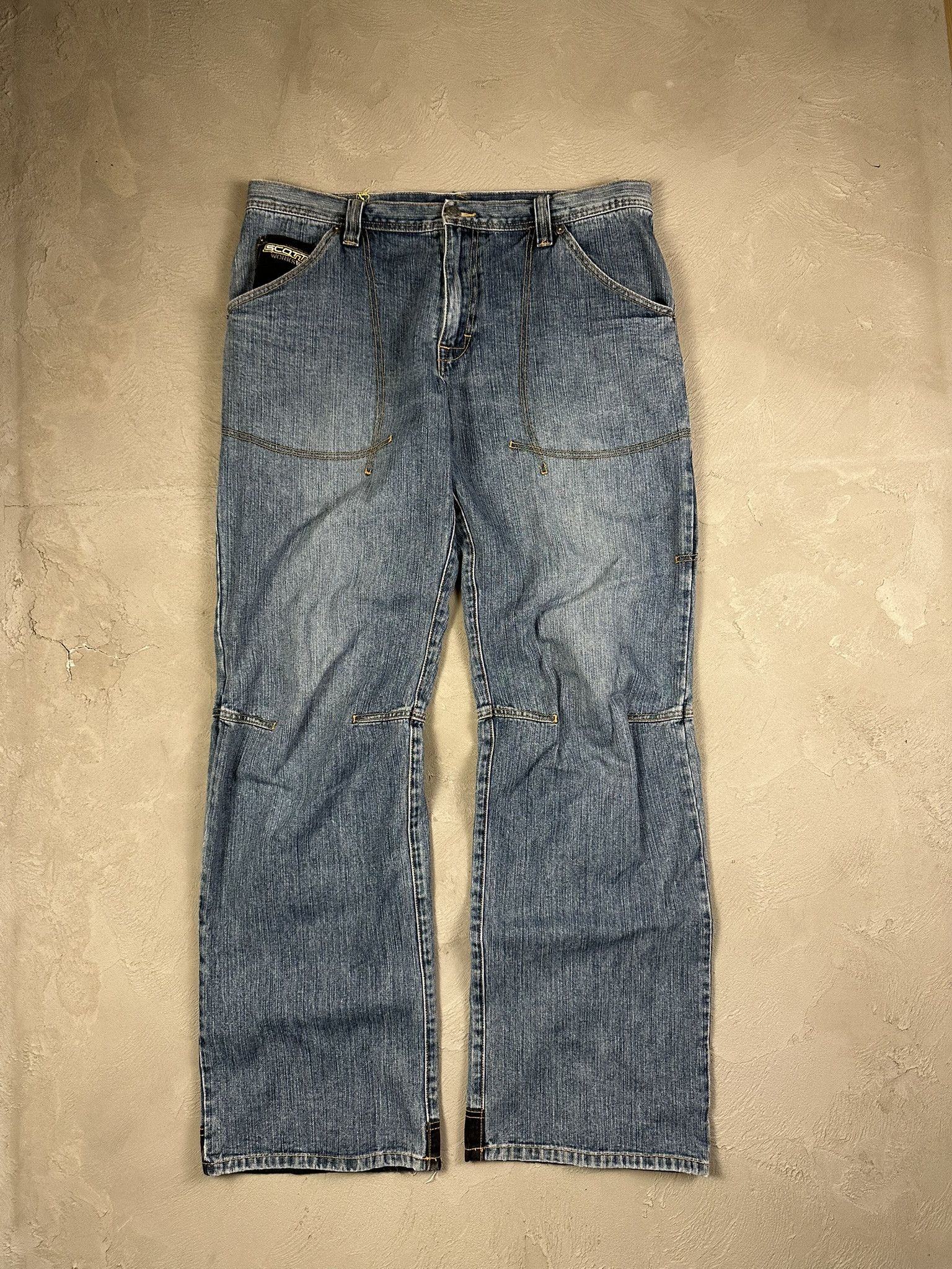 Vintage Vintage Scott Workwear Oversized Baggy Faded Carpenter Pants Size US 38 / EU 54 - 1 Thumbnail