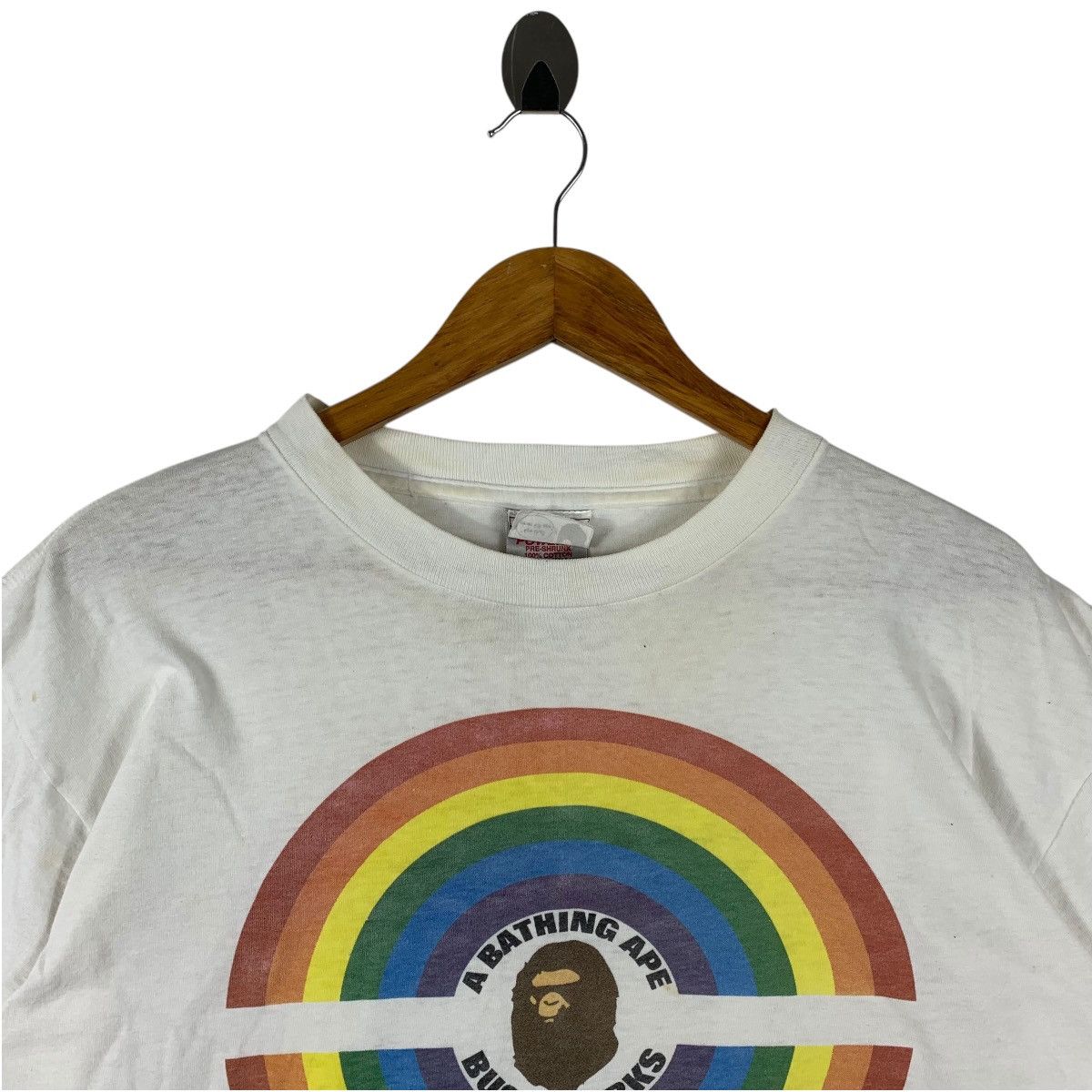 Bape Vintage BATHING APE rainbow collage onieta tag tee Size US L / EU 52-54 / 3 - 2 Thumbnail