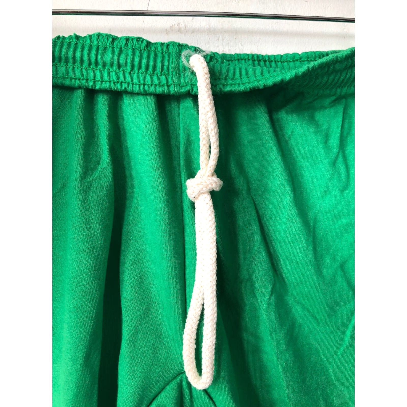 Russell Athletic VINTAGE Russell Athletic Mens Shorts Athletic 90s Green Cotton Blend Drawstring NWOT Deadstock 9” rise 4.5” inseam Size US 29 - 2 Thumbnail