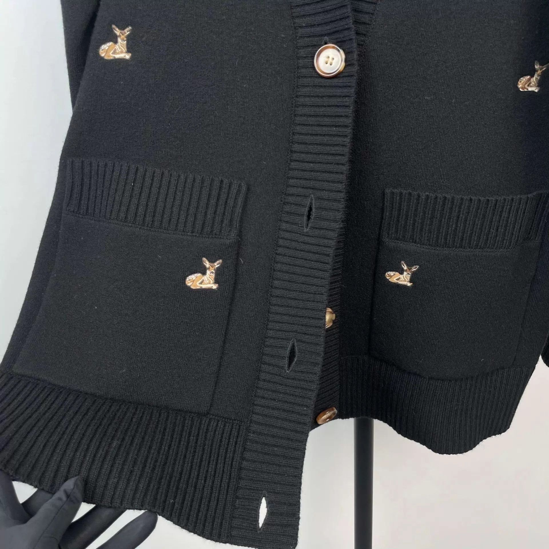 Burberry Burberry 95 New Wool Coat 170 Black Size S / US 4 / IT 40 - 8 Thumbnail