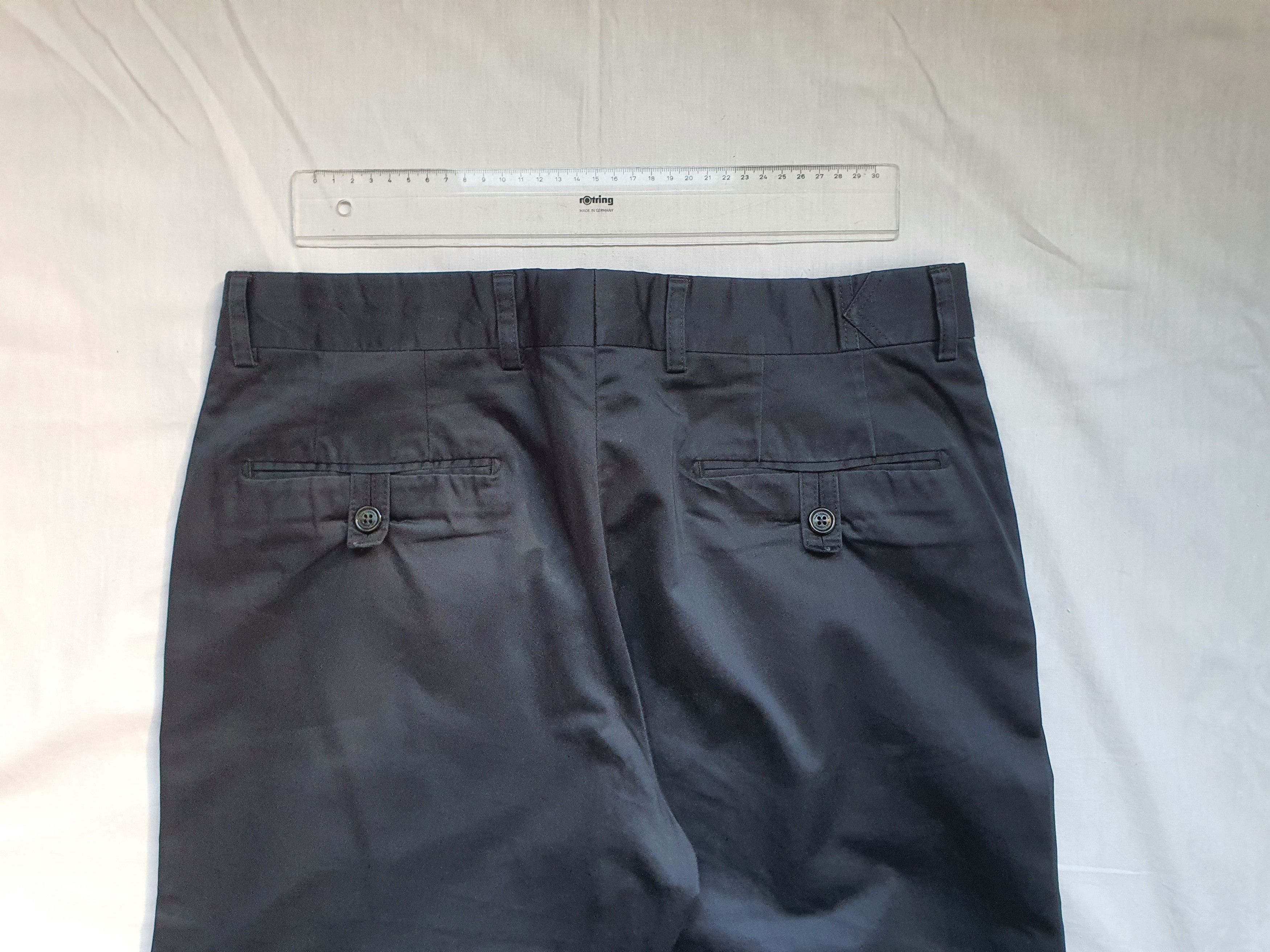 Karl Lagerfeld Smart Dress Trousers Pants - Navy, Cotton - Sz EU 48, W32 Size 38R - 9 Thumbnail