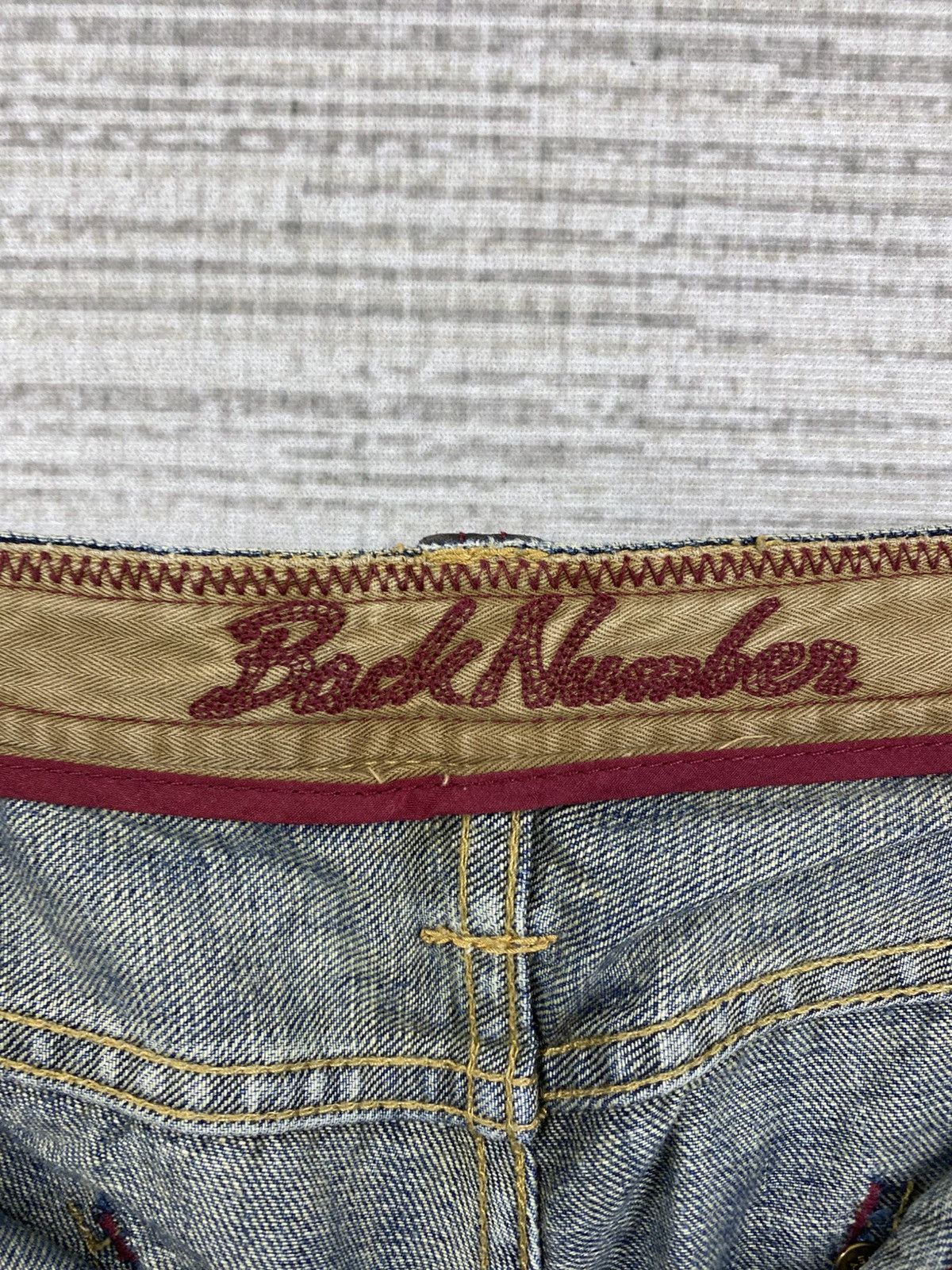 14th Addiction × Le Grande Bleu (L.G.B.) × Vintage Vintage Back Number Japan Carpenter Denim Pants Size US 31 - 16 Thumbnail