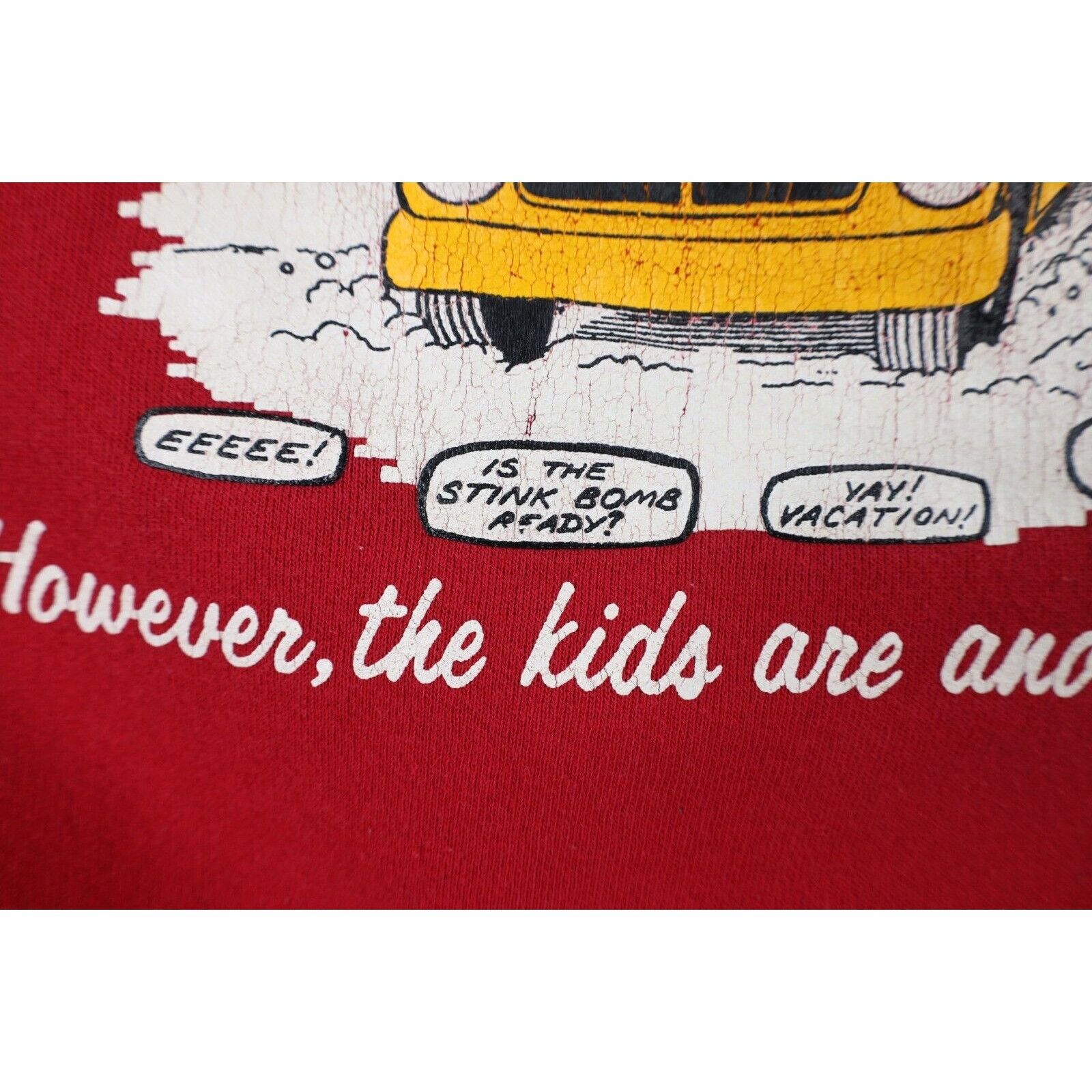 Vintage Vintage 90s Streetwear Faded Christmas School Bus Sweatshirt Size XXL / US 16-18 / IT 52-54 - 8 Thumbnail