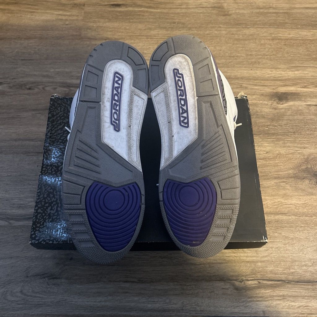 Jordan Brand Air Jordan 3 Retro Dark Iris Size US 10.5 / EU 43-44 - 5 Thumbnail