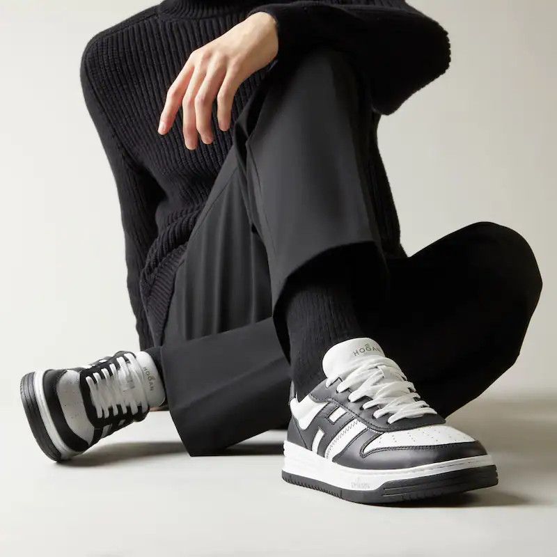 Hogan o1s22i1n1024 H630 Sneakers in Black White Size US 8 / EU 41 - 6 Thumbnail