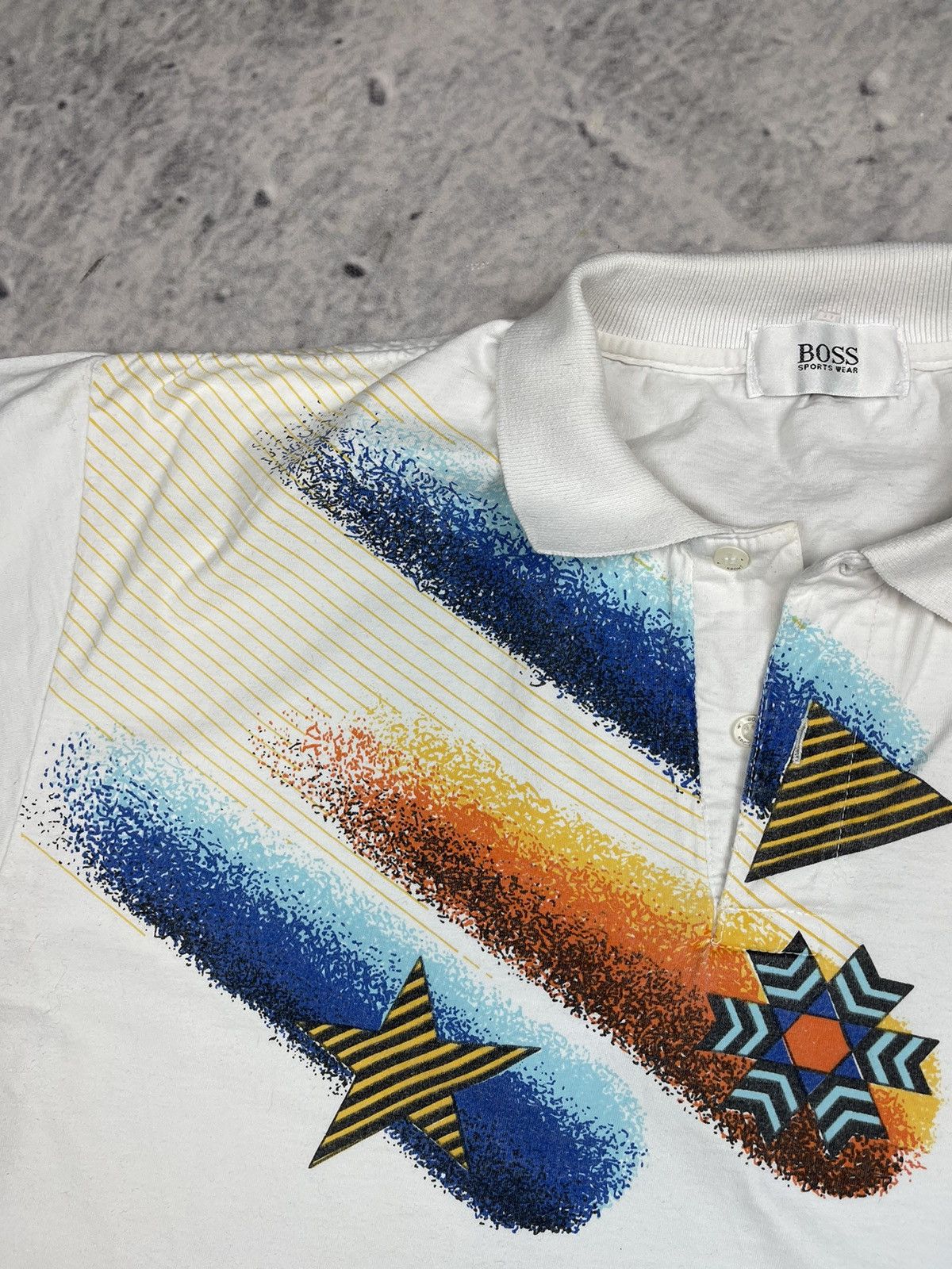 Hugo Boss × Vintage Vintage 90s Hugo Boss rare polo tee Size US XXL / EU 58 / 5 - 3 Thumbnail