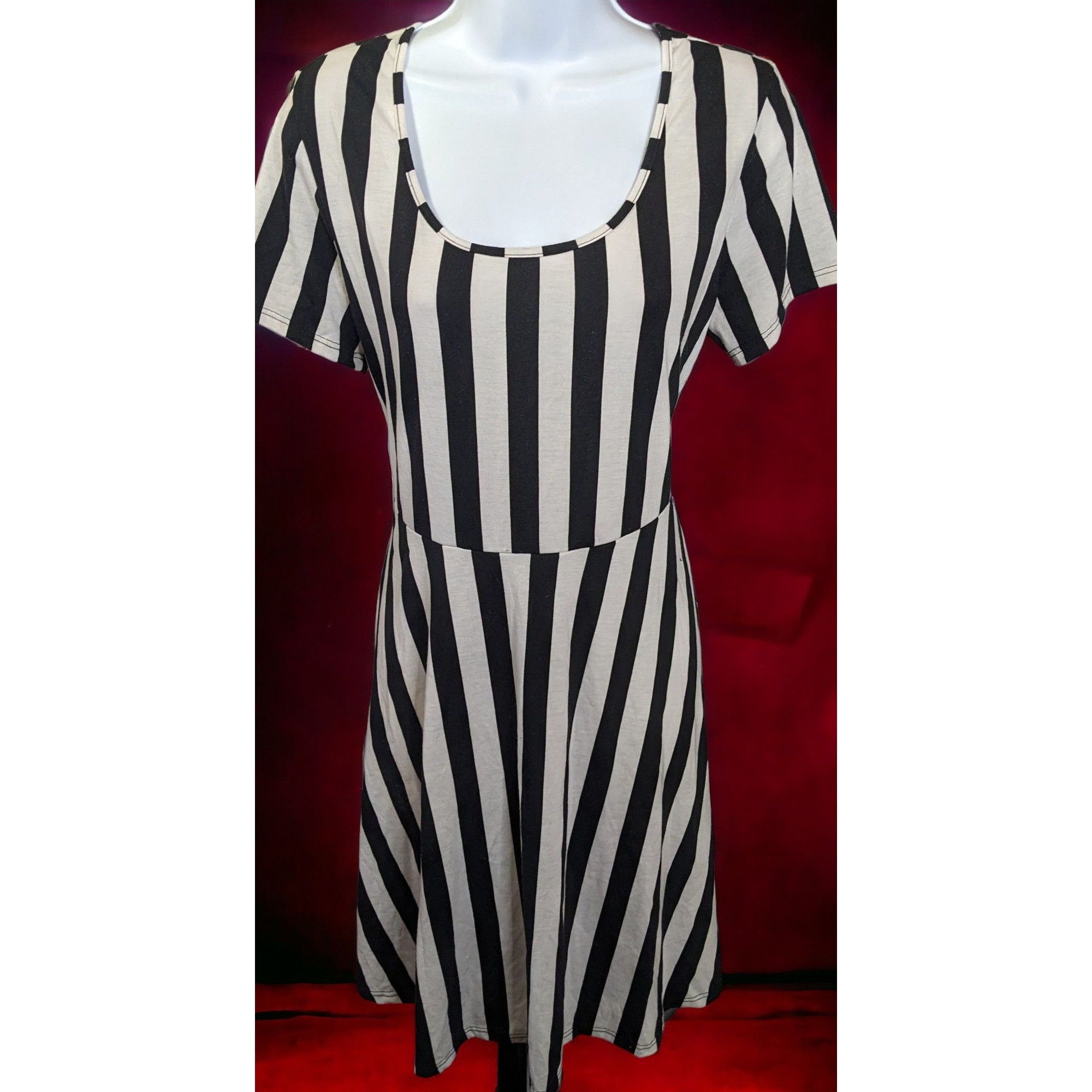 Other Midnight Hour Striped Skater Dress