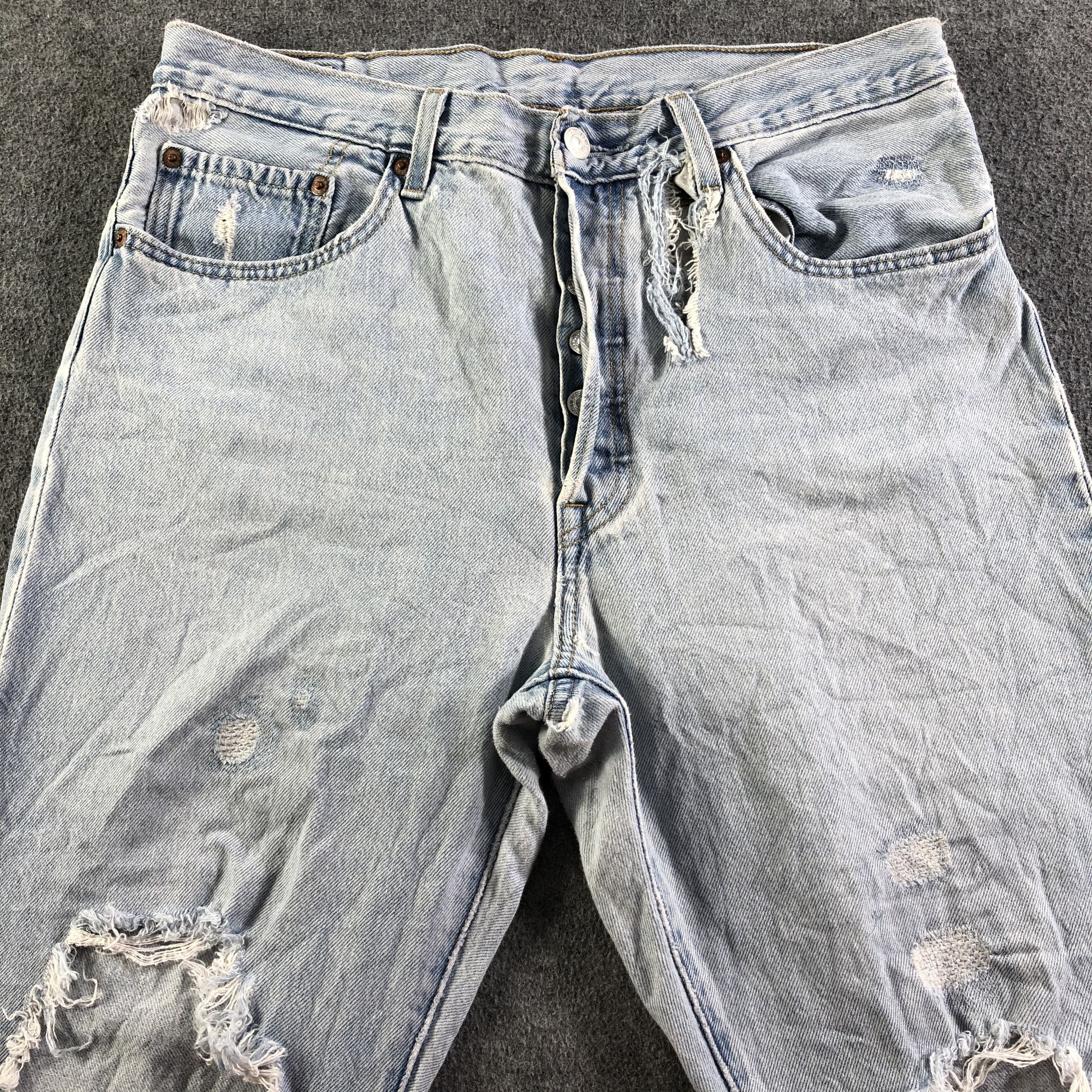 Levi's Vintage Light Wash Levis 501 Jeans-J3703 Size US 33 - 3 Thumbnail