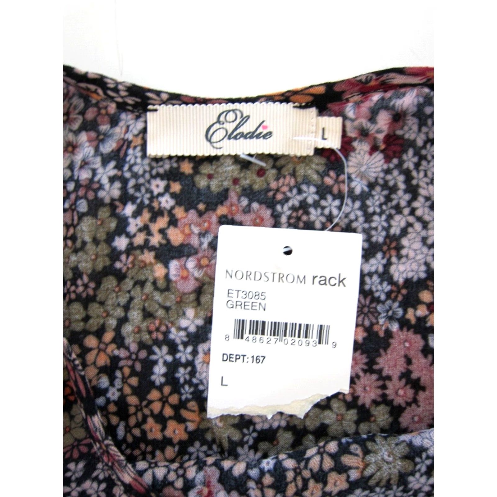 Vintage Elodie Blouse Tank Top NWT 100% Rayon Floral Sleeveless Pink Large Womens Size L / US 10 / IT 46 - 4 Thumbnail
