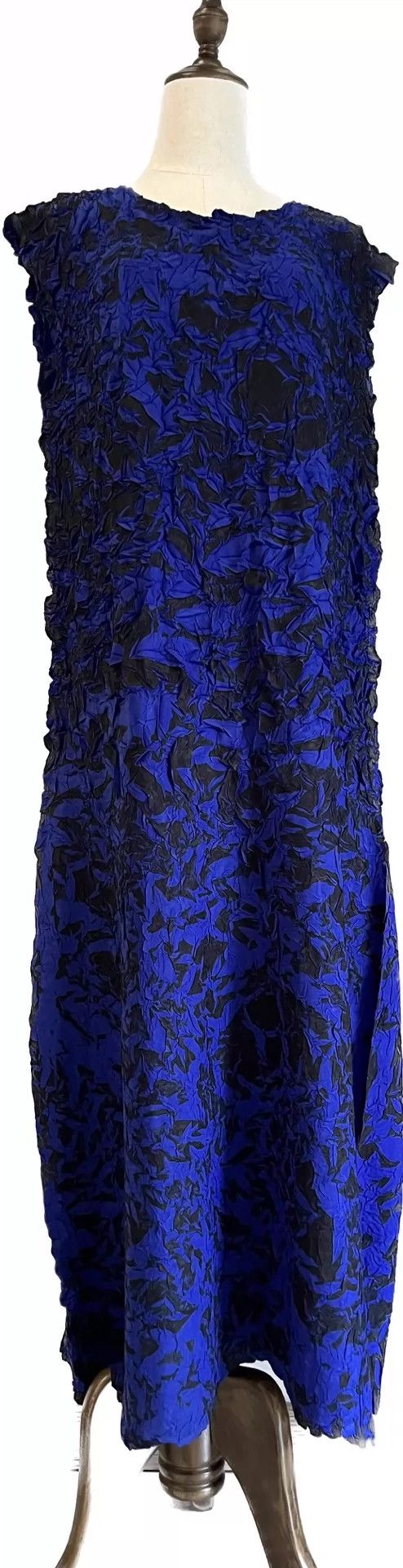 Issey Miyake Issey Miyake size:2 Deep blue main line petal pleated dres Size M / US 6-8 / IT 42-44 - 1 Thumbnail