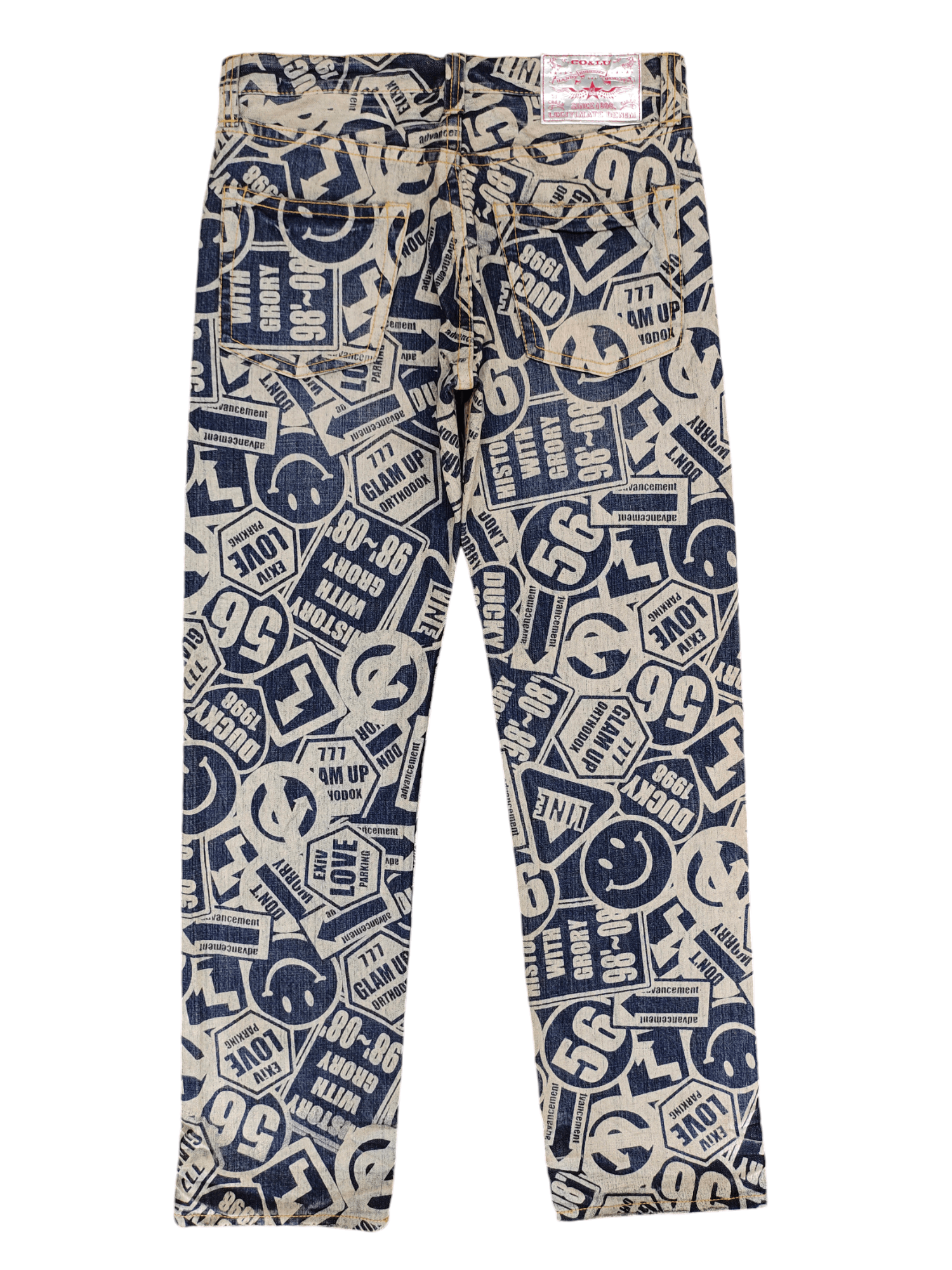 Hysteric Glamour × Undercover Japanese Co & Lu Full Print Hysteric Glamour Style Jeans Size US 33 - 11 Thumbnail