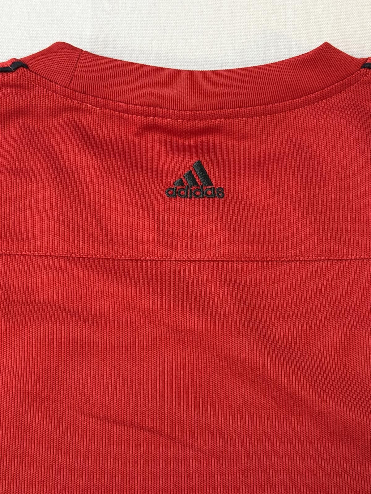 Adidas Adidas Soccer Jersey Red Thin 3 Stripes Center Hit XL Size US XL / EU 56 / 4 - 5 Thumbnail
