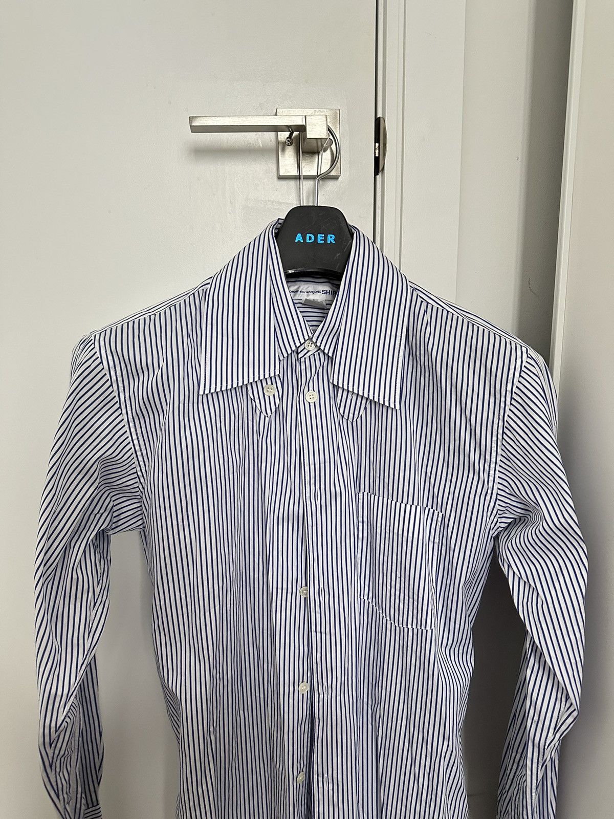 image of Comme Des Garcons Comme Des Garçons Shirts in Blue, Men's (Size Small)