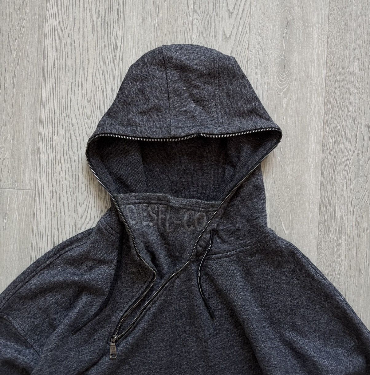Diesel Vintage Diesel Full Zip Up Hoodie Mask Bape Style Size US L / EU 52-54 / 3 - 2 Thumbnail