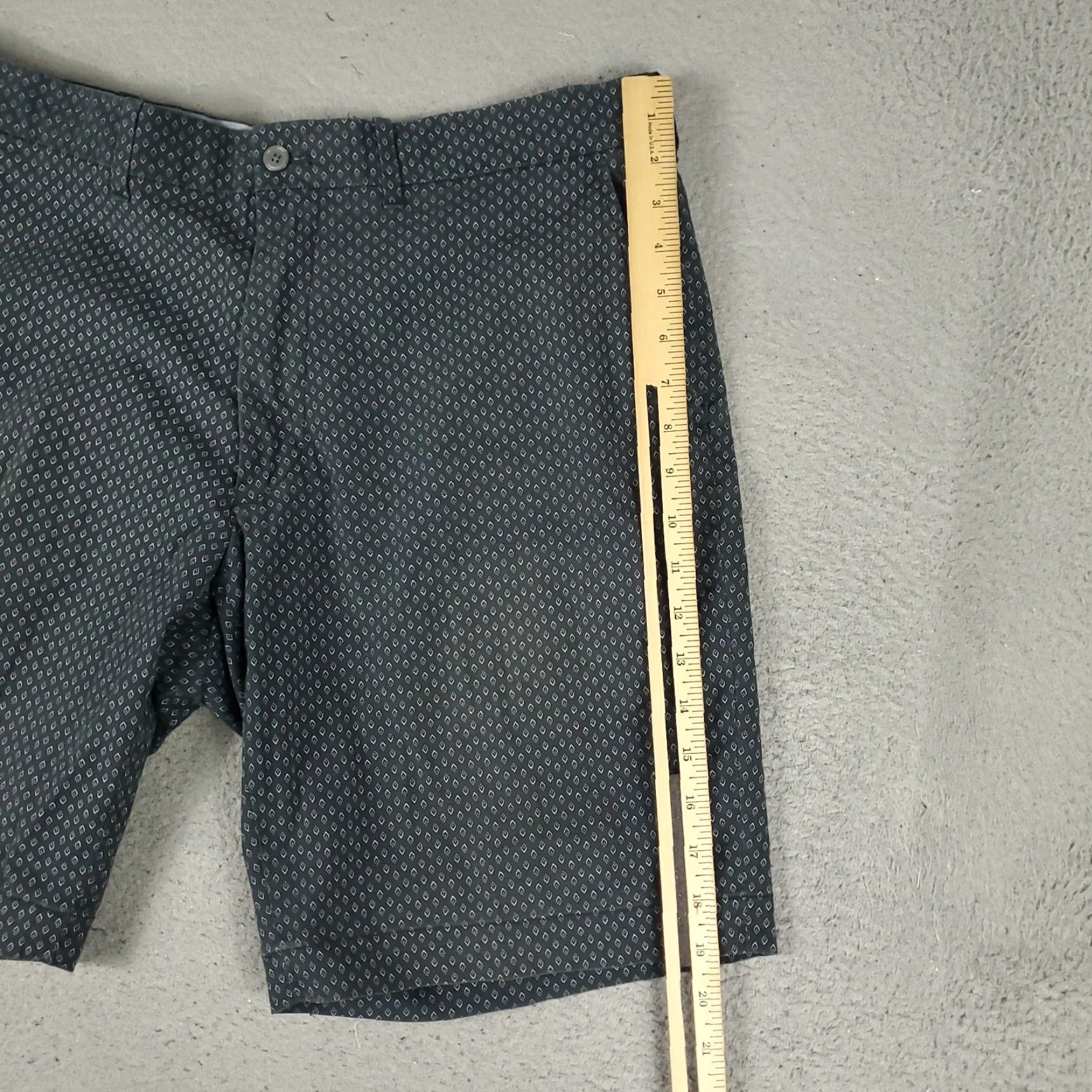 Ralph Lauren Ralph Lauren Chino Shorts Mens 34 Blue Gray Geometric Flat Front Casual Size US 34 / EU 50 - 6 Thumbnail