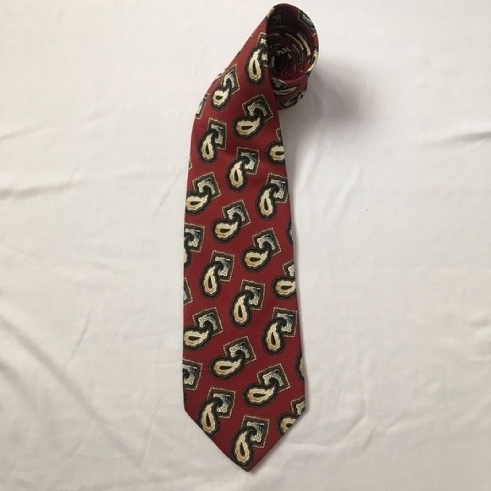 Robert Talbott × Vintage Vintage Robert Talbott for Woods Paisley Silk Tie Size ONE SIZE - 8 Thumbnail