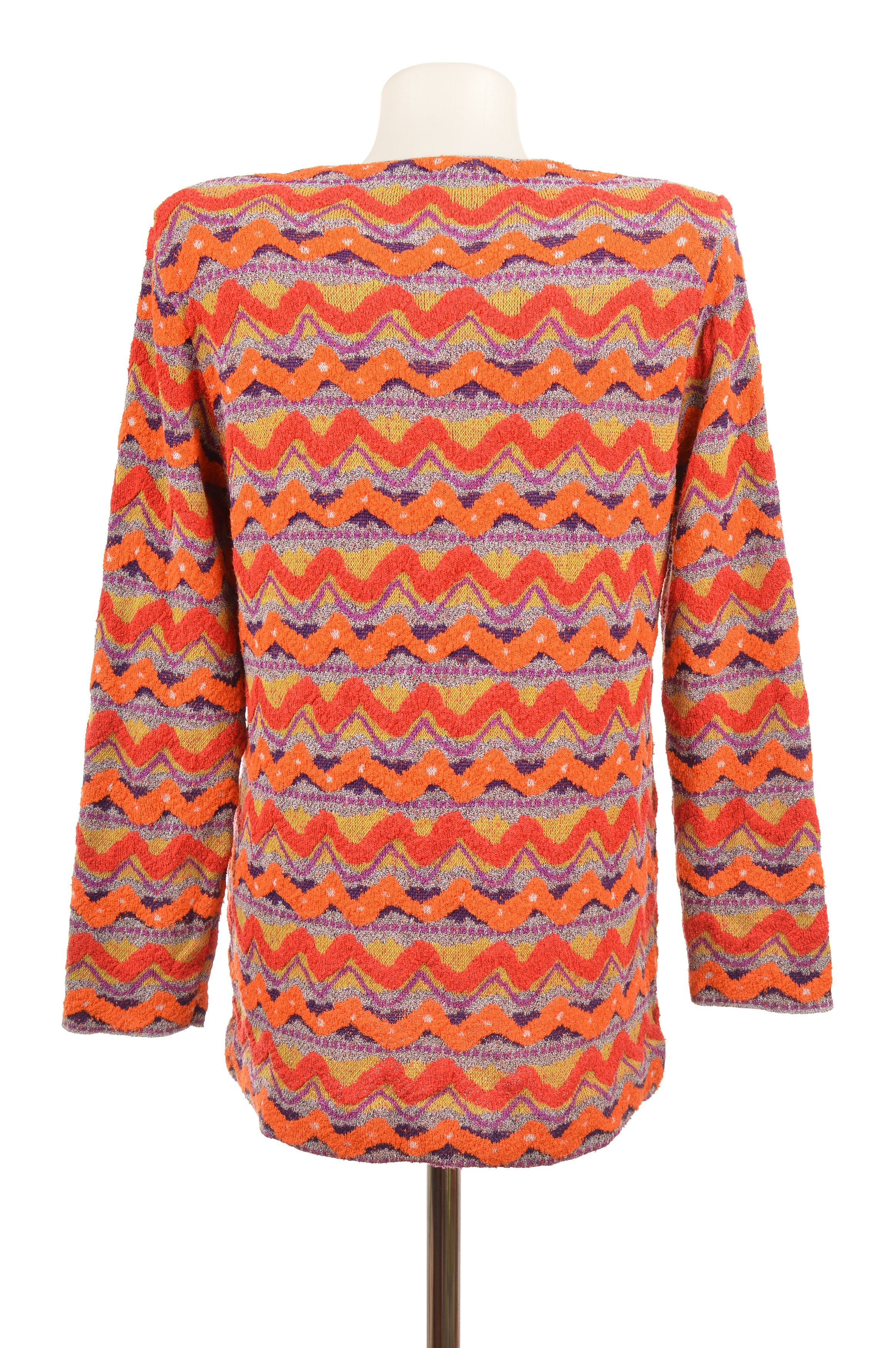 Missoni Missoni Sport Vintage Zig-Zag Cardigan Sweater Size M / US 6-8 / IT 42-44 - 5 Thumbnail