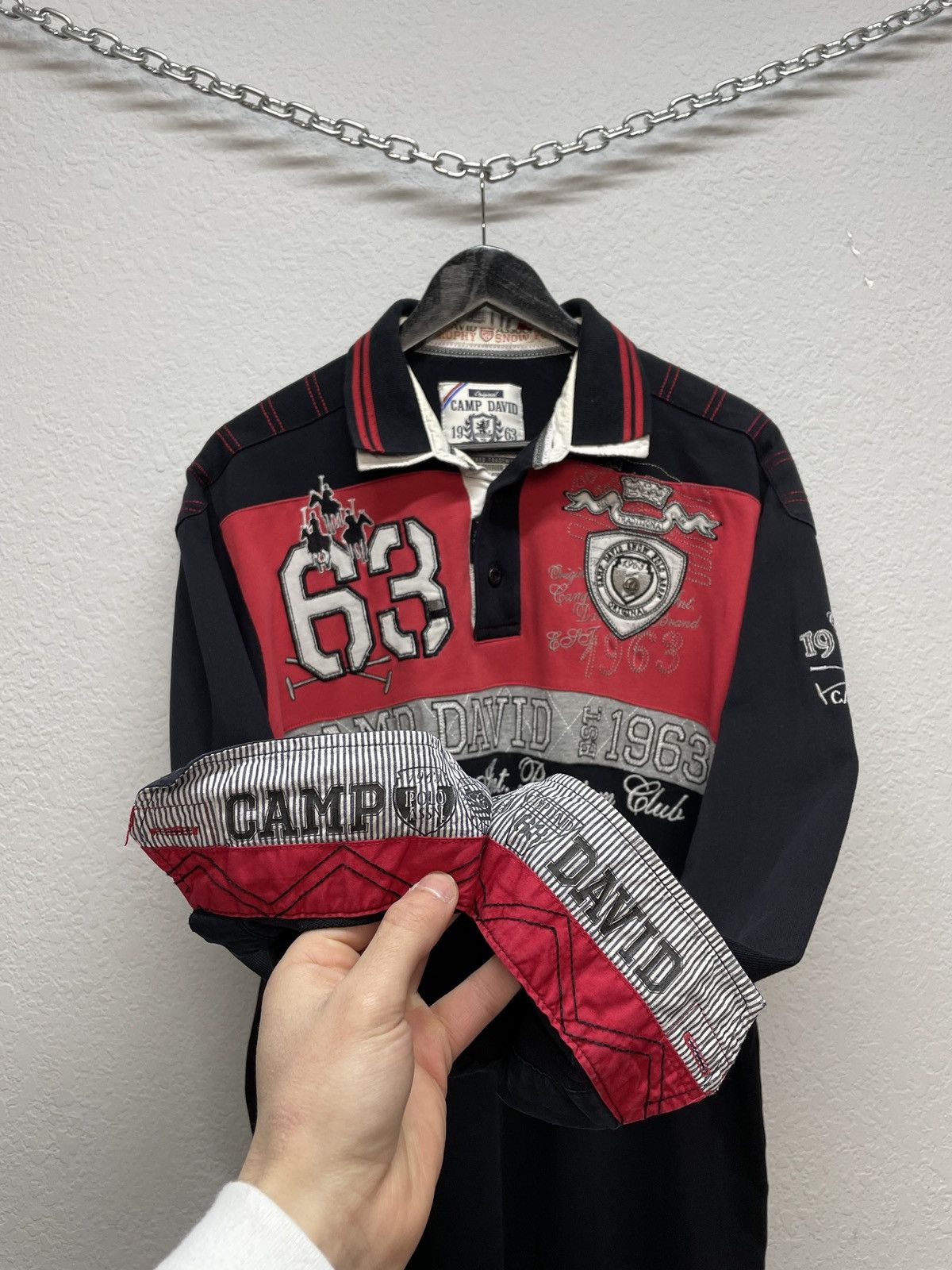 Vintage Vintage Camp David Like Polo Ralph Lauren Rugby Long Sleeve Size US L / EU 52-54 / 3 - 10 Thumbnail