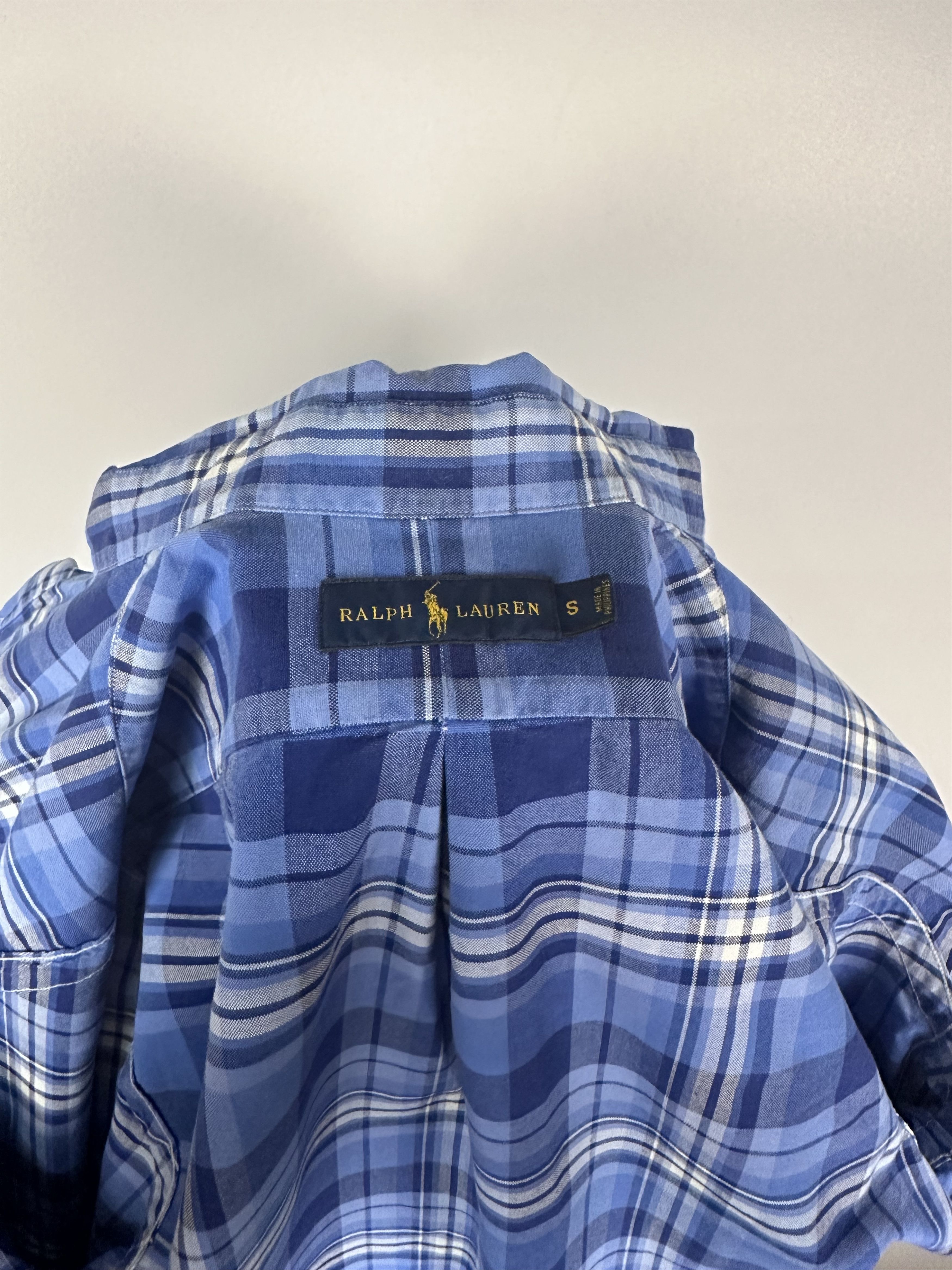 Polo Ralph Lauren POLO RALPH LAUREN Cotton Checkered Button Up Shirt Blue Mens Size US S / EU 44-46 / 1 - 9 Thumbnail