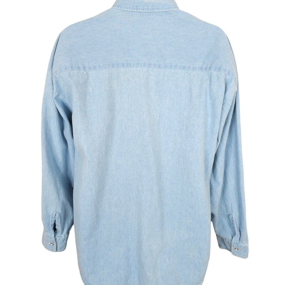 Vintage Vintage Tangle Ridge Whiskey Denim Shirt Mens Size 2XL Blue Size US XXL / EU 58 / 5 - 4 Thumbnail