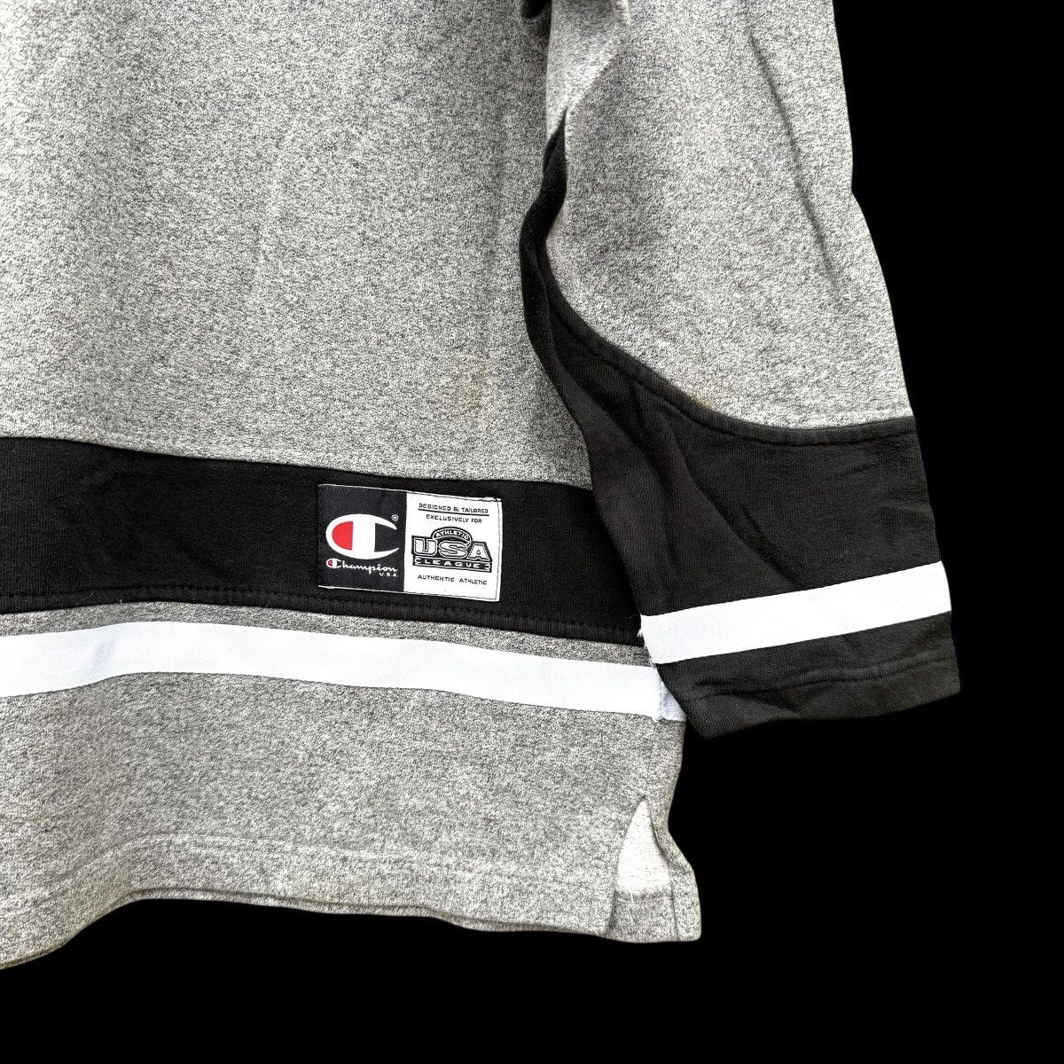 Champion Champion Black/Grey Embroidery Spell Out Sweatshirt Size US M / EU 48-50 / 2 - 3 Thumbnail