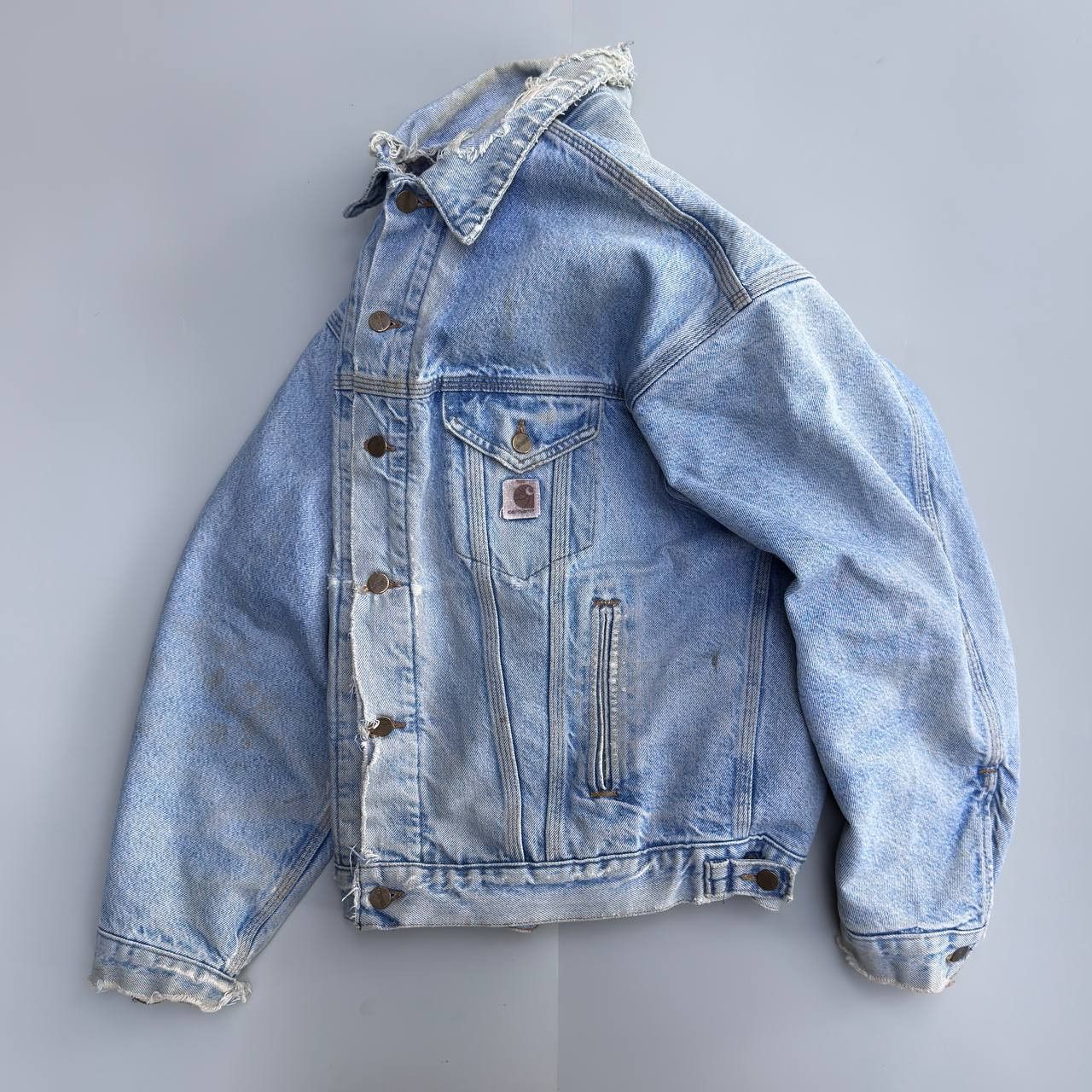 Carhartt 90’S CARHARTT SUNFADED DISTRESSED DETROIT JACKET Size US L / EU 52-54 / 3 - 2 Thumbnail