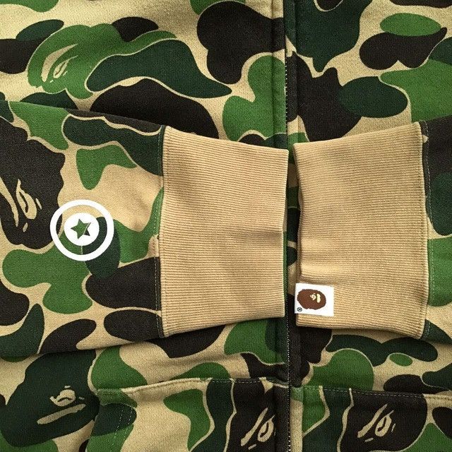 Bape BAPE ABC camo green shark full zip hoodie a bathing ape Size US M / EU 48-50 / 2 - 6 Thumbnail
