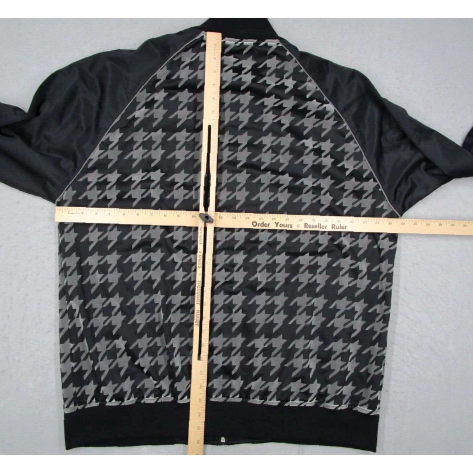 Anchor Blue Anchor Blue Jacket Mens Extra Large Black Track Full Zip Houndstooth Y2K Size US XL / EU 56 / 4 - 4 Thumbnail