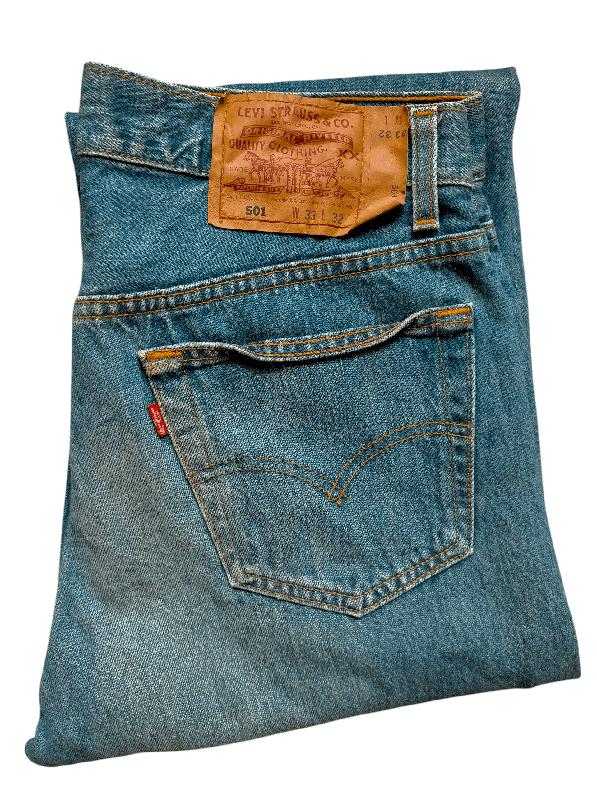 Levi's Vtg Levis 501 Made in usa Blue Denim Jeans Size US 32 / EU 48 - 1 Thumbnail