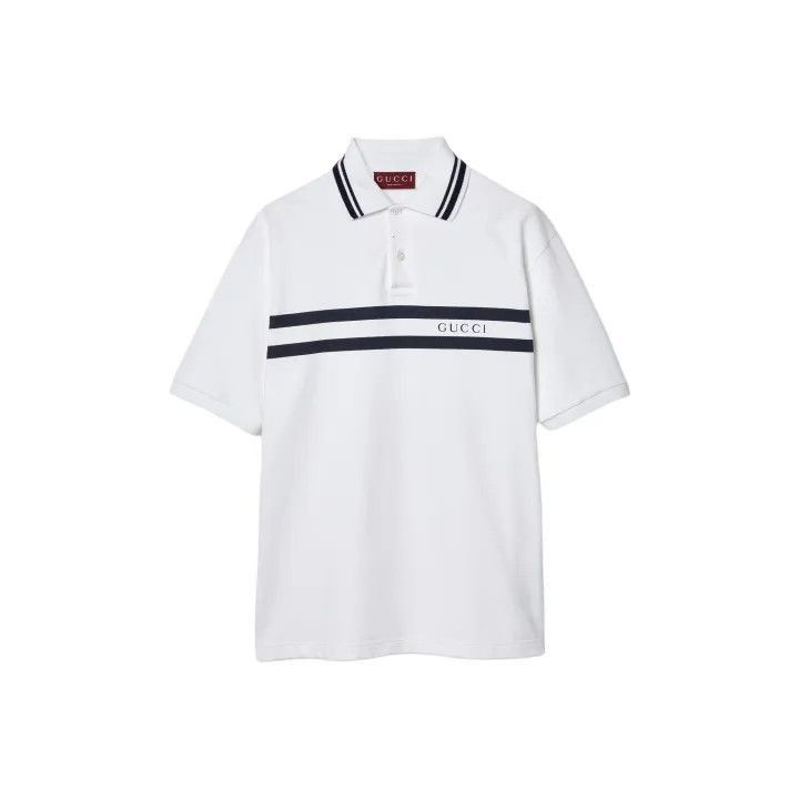 Gucci Gucci Gucci Lido Series Striped Polo Shirt -2506 Size US XXL / EU 58 / 5 - 1 Thumbnail