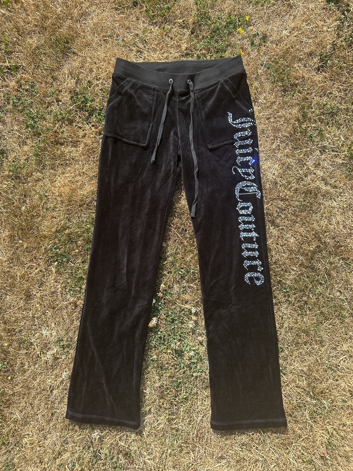 Juicy Couture Juicy couture diamond logo fuzzy velvet sweatpants size L Size 34" / US 12 / IT 48 - 1 Thumbnail