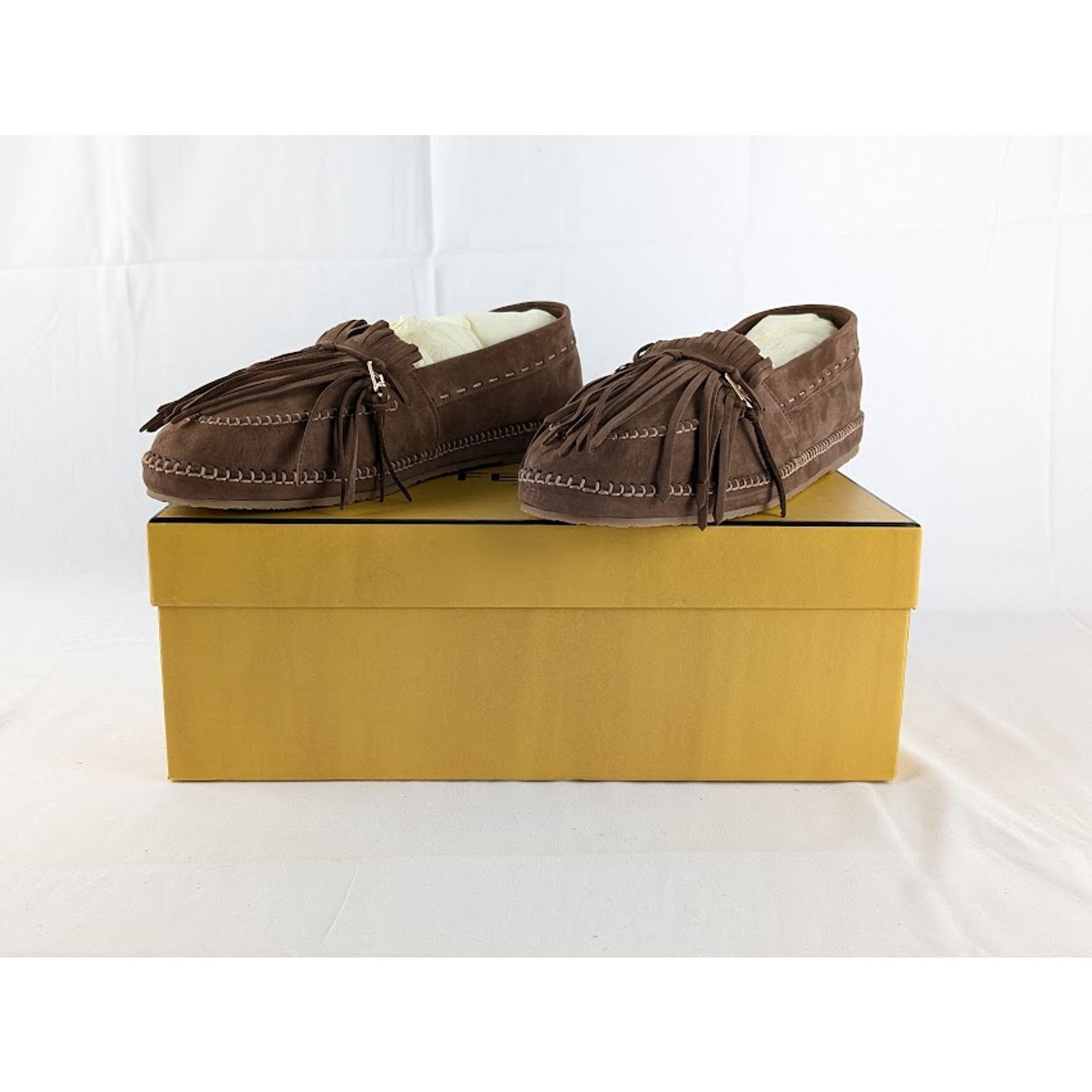 Fendi o1rshd1 Men Loafers in Brown Size US 10 / EU 43 - 11 Thumbnail