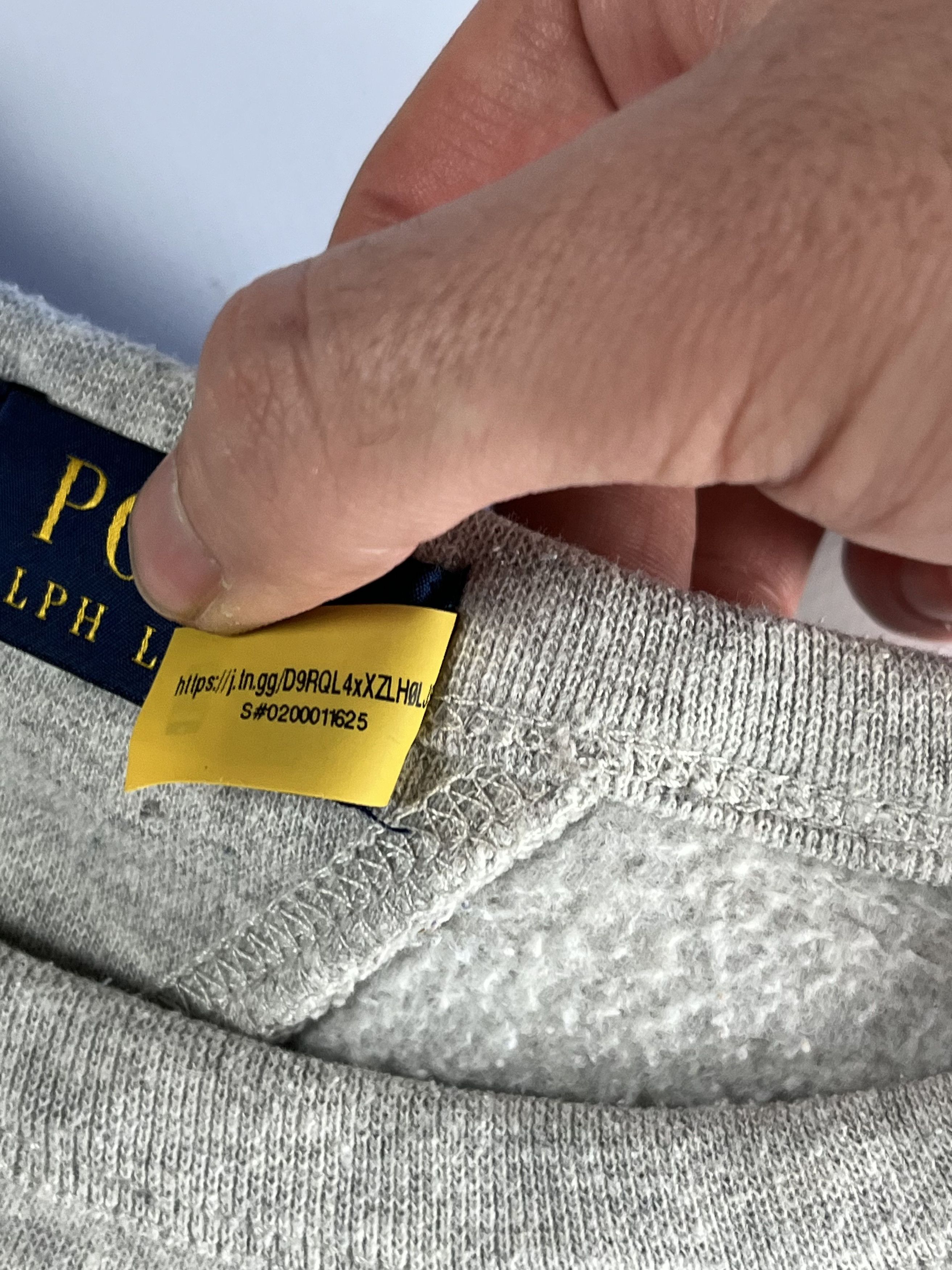 Polo Ralph Lauren × Ralph Lauren Polo Ralph Lauren Basic Grey Sweatshirt Size US M / EU 48-50 / 2 - 6 Thumbnail