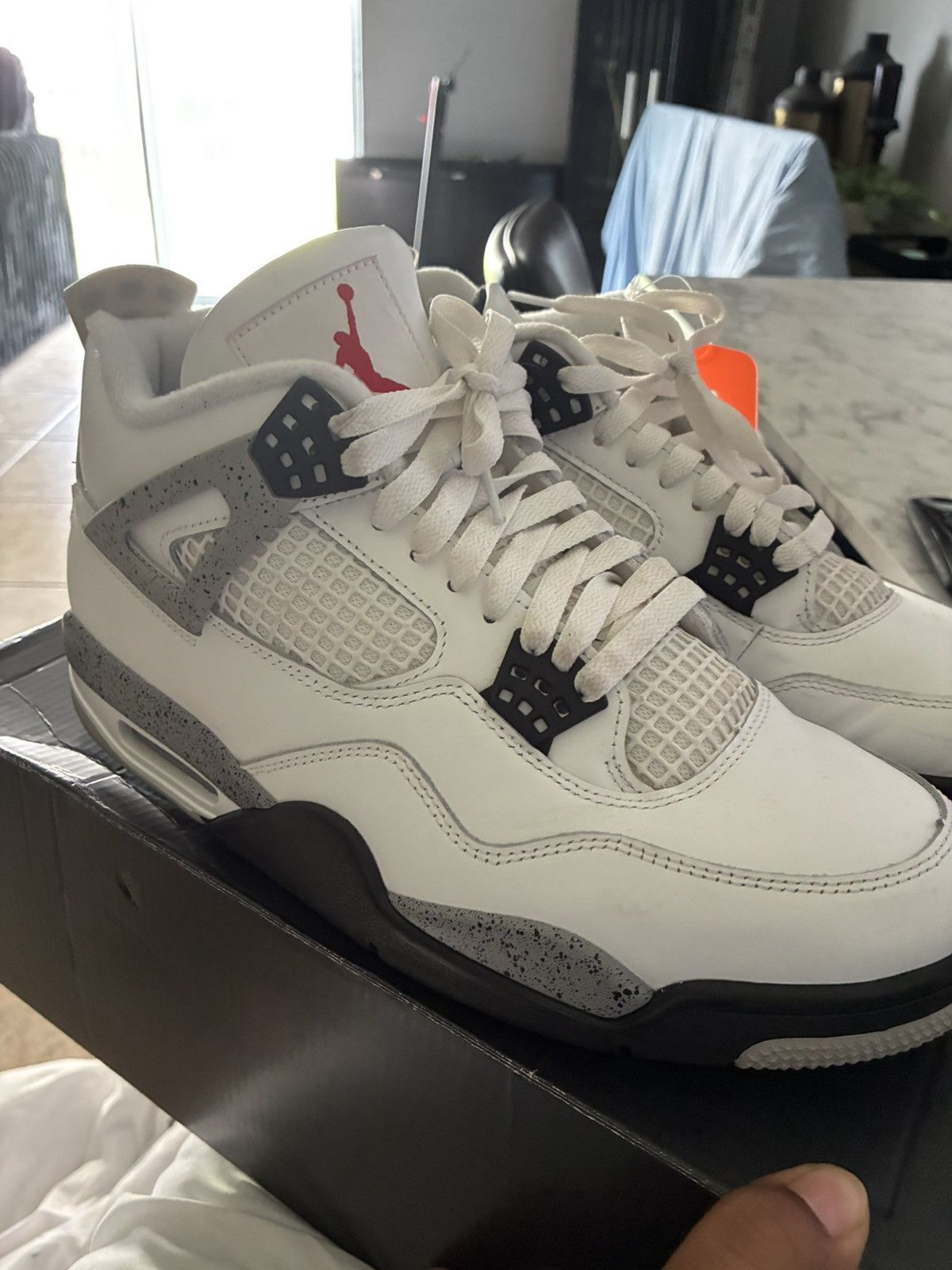 Jordan Brand Air Jordan 4 Retro OG 'White Cement' 2025 Size US 10.5 / EU 43-44 - 6 Thumbnail