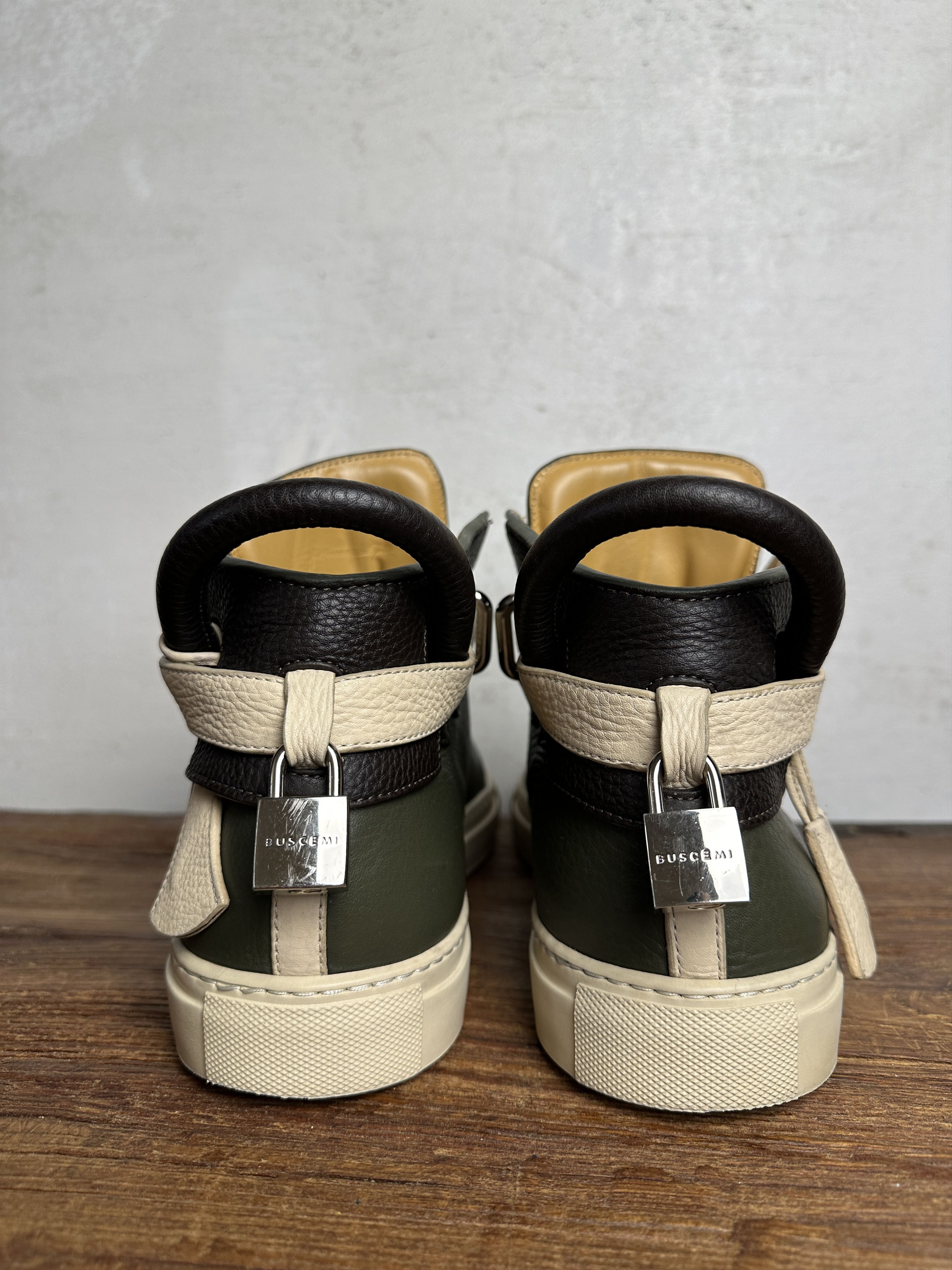 Buscemi BUSCEMI 100MM Alce High Top Sneakers Trio Leather Size US 12 / EU 45 - 4 Thumbnail