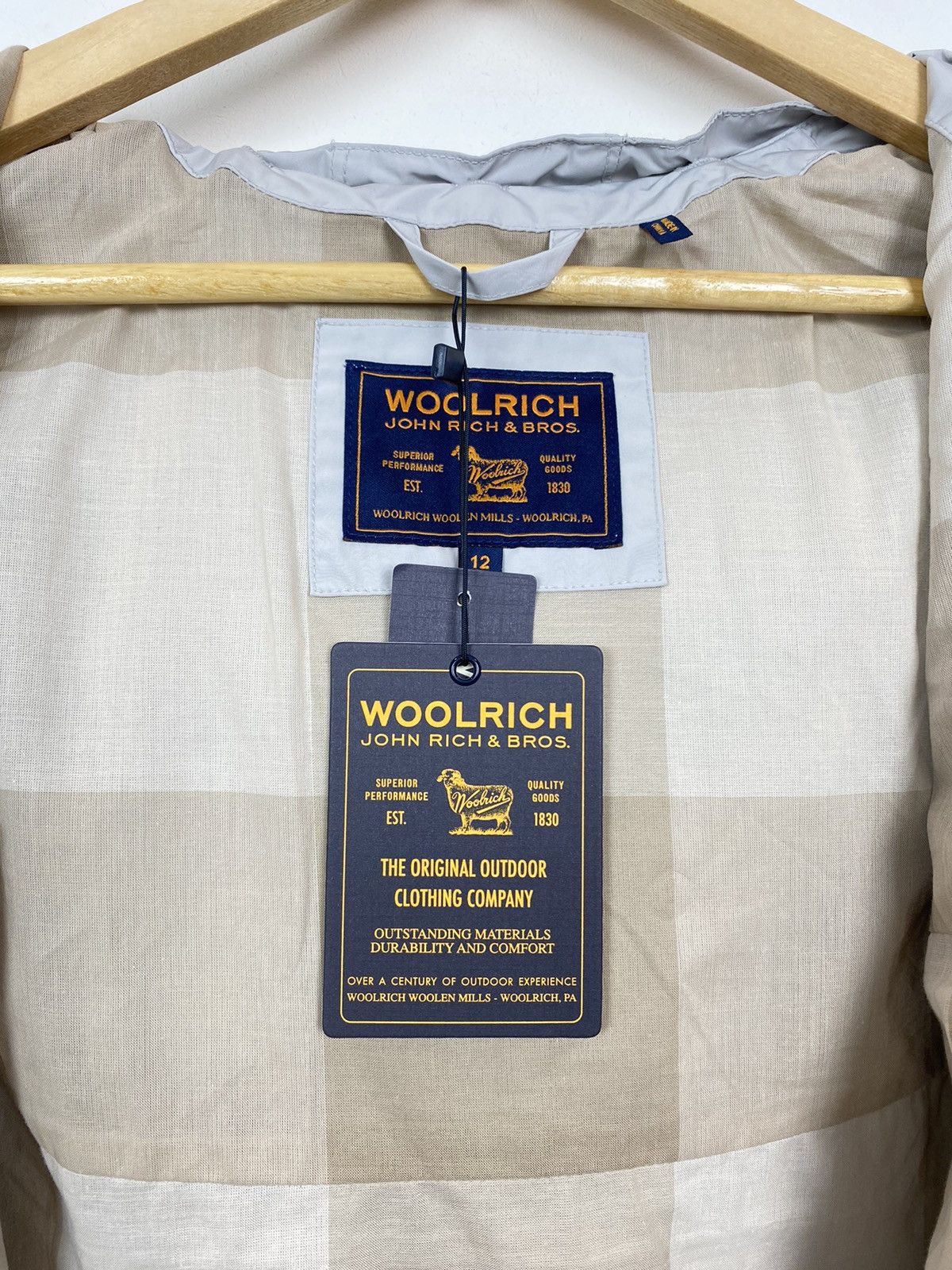 Woolrich Woolen Mills NWT Woolrich John Rich. & Bros. Short Trench Jacket Buttons Size XL / US 12-14 / IT 48-50 - 8 Thumbnail